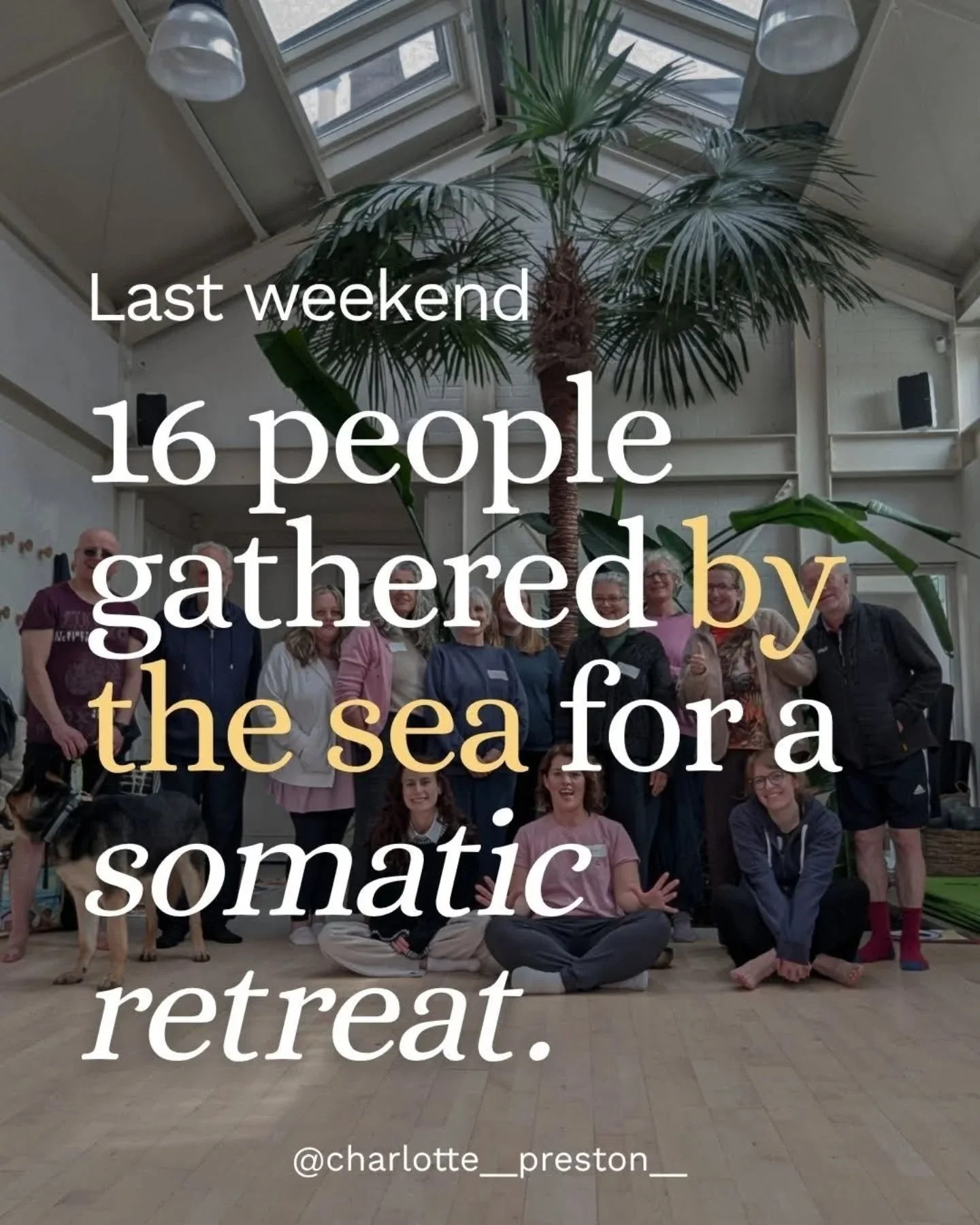 We're still landing from this weekend.

There&rsquo;s something so moving about watching people arrive as strangers, carrying so many different life experiences, and then begin to connect, and arrive into a place of being truly ourselves. There was h