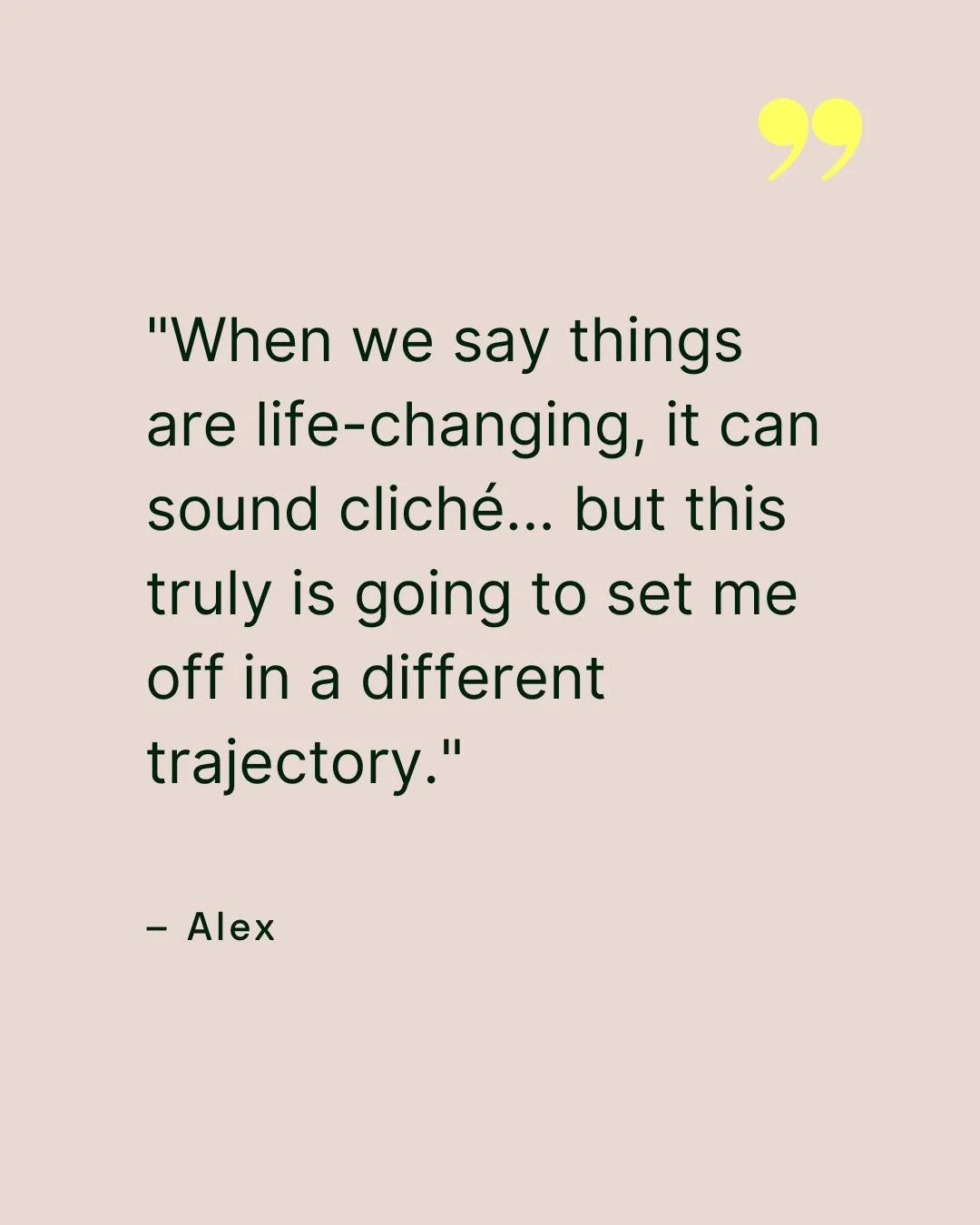I&rsquo;m always careful with the words &ldquo;life-changing.&rdquo;
Because real change usually isn&rsquo;t dramatic &mdash; it&rsquo;s subtle, steady, and deeply personal.

Hearing reflections like this reminds me that the shifts people experience 