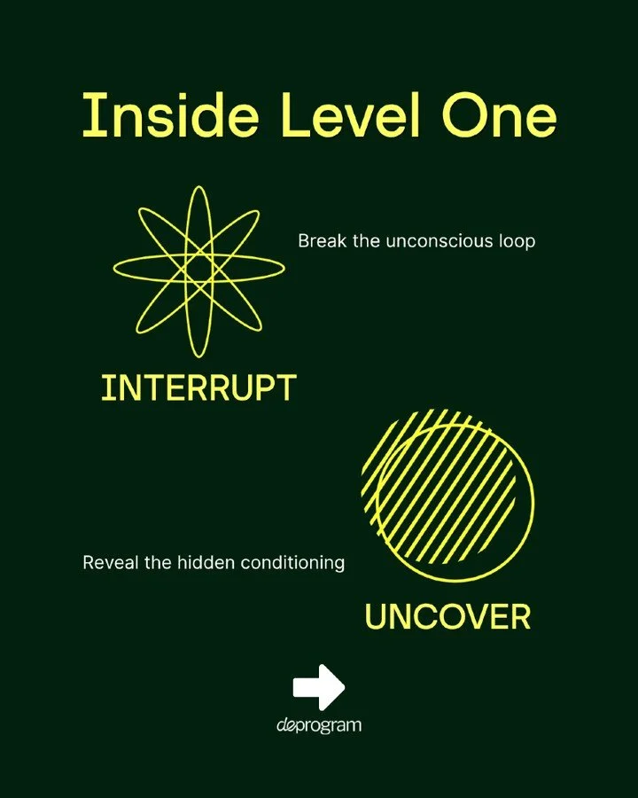 You do not need more strategies.
You need to change what is running underneath.

Interrupt the loop.
Uncover the conditioning.
Rewire the response.
Activate a different way of being.

That is Level One.

#deprogram #nervoussystemwork #clarity