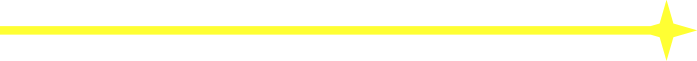 A yellow line with an arrow pointing to the right, ending in a star-shaped point on a black background.