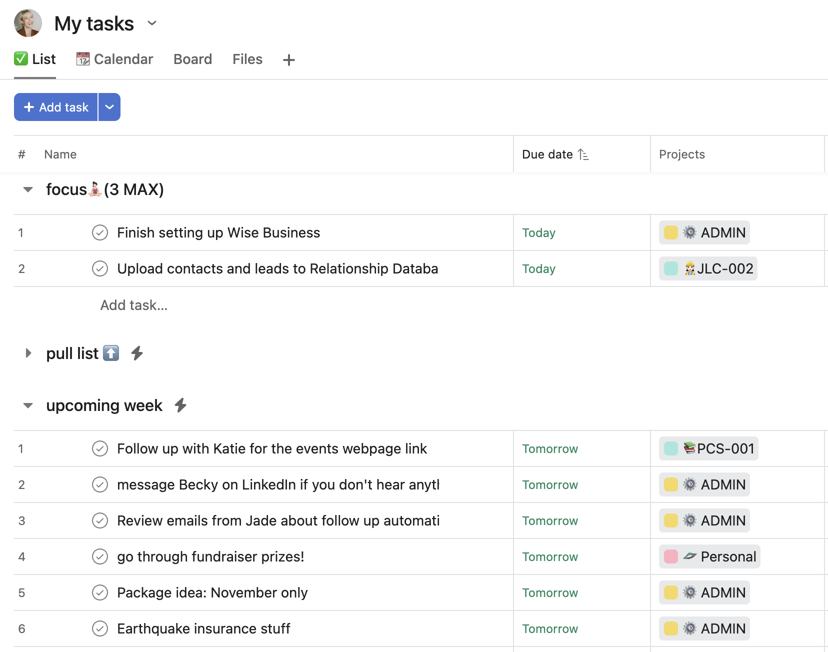 the MOST important Project Management feature