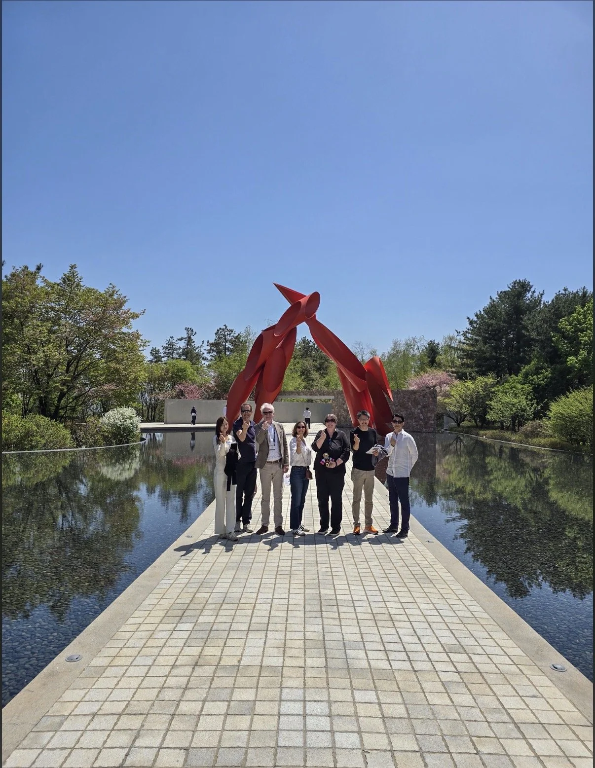 Private art tour guests at Museum SAN in Korea