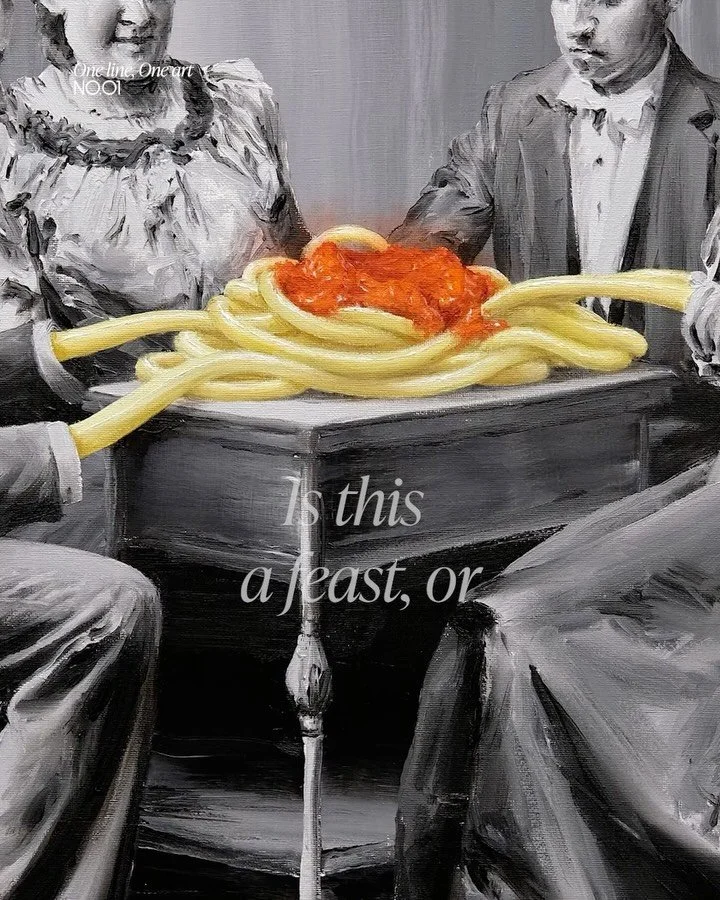 𝗢𝗻𝗲 𝗹𝗶𝗻𝗲, 𝗢𝗻𝗲 𝗮𝗿𝘁 | 𝗡𝗼.𝟬𝟭 | 
𝗔 𝗴𝗮𝘁𝗵𝗲𝗿𝗶𝗻𝗴 𝘄𝗲 𝗱𝗶𝗱𝗻&rsquo;𝘁 𝗰𝗵𝗼𝗼𝘀𝗲

You know that kind of gathering&mdash;
the one you didn&rsquo;t choose,
but showed up for anyway.

한 줄, 한 점 | No.01

알죠.
선택하진 않았는데,
어쨌든 앉아 있는 그런 