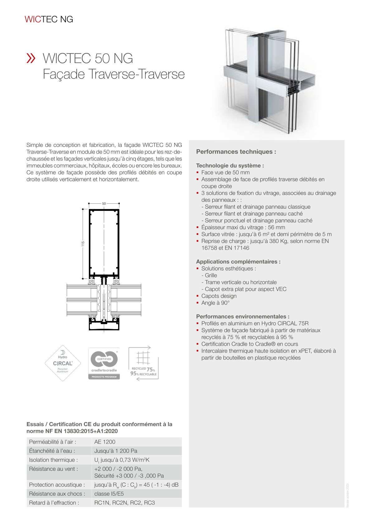 FT. WICTEC 50 NG FACADE TRAVERSE