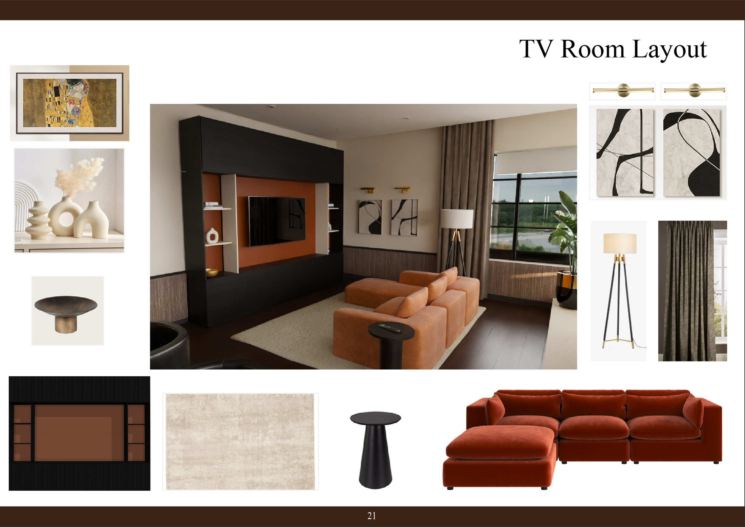 3D layout and furniture