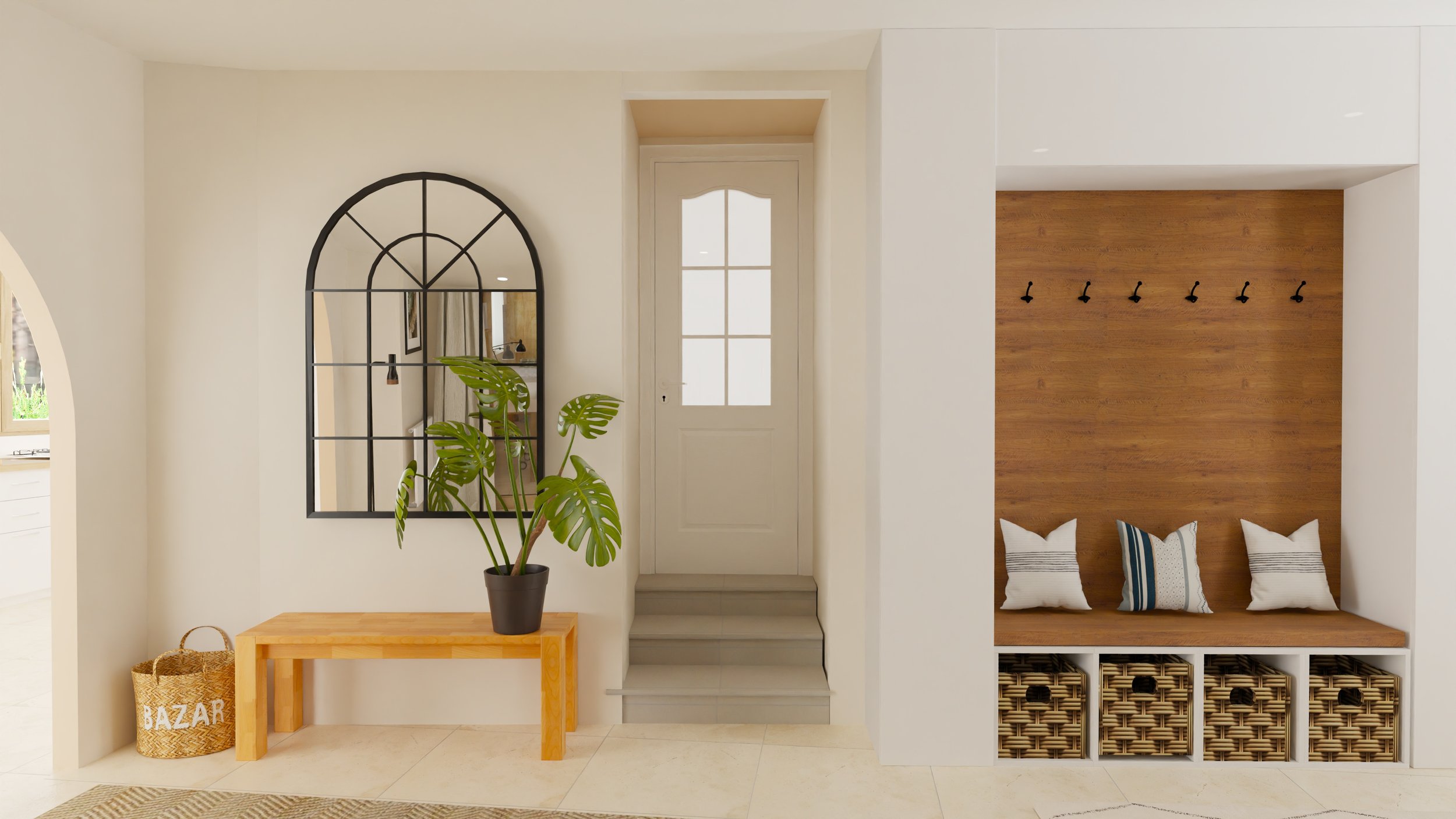 Entrance hall mirror