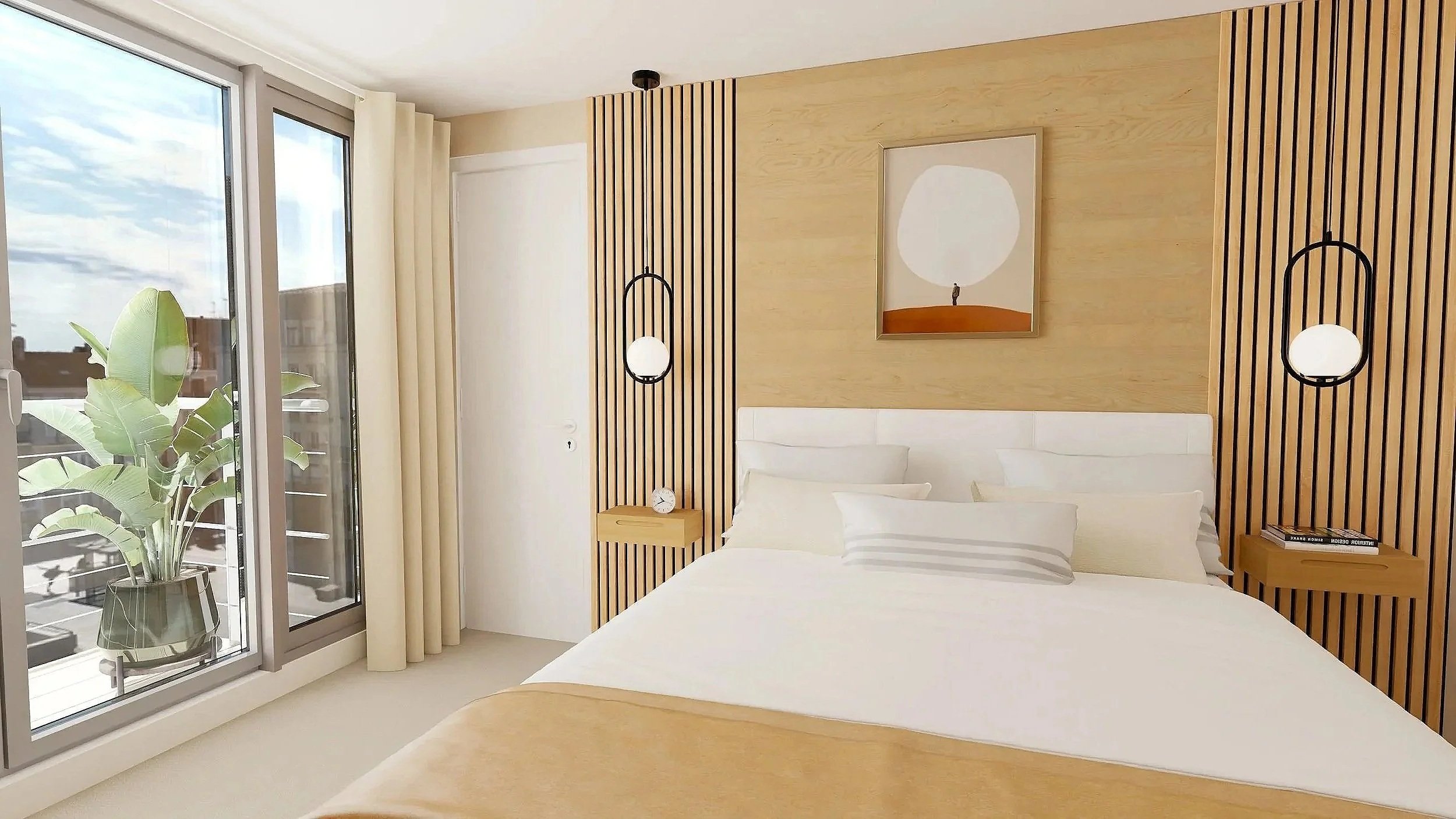 Bedroom & en-suite bathroom
