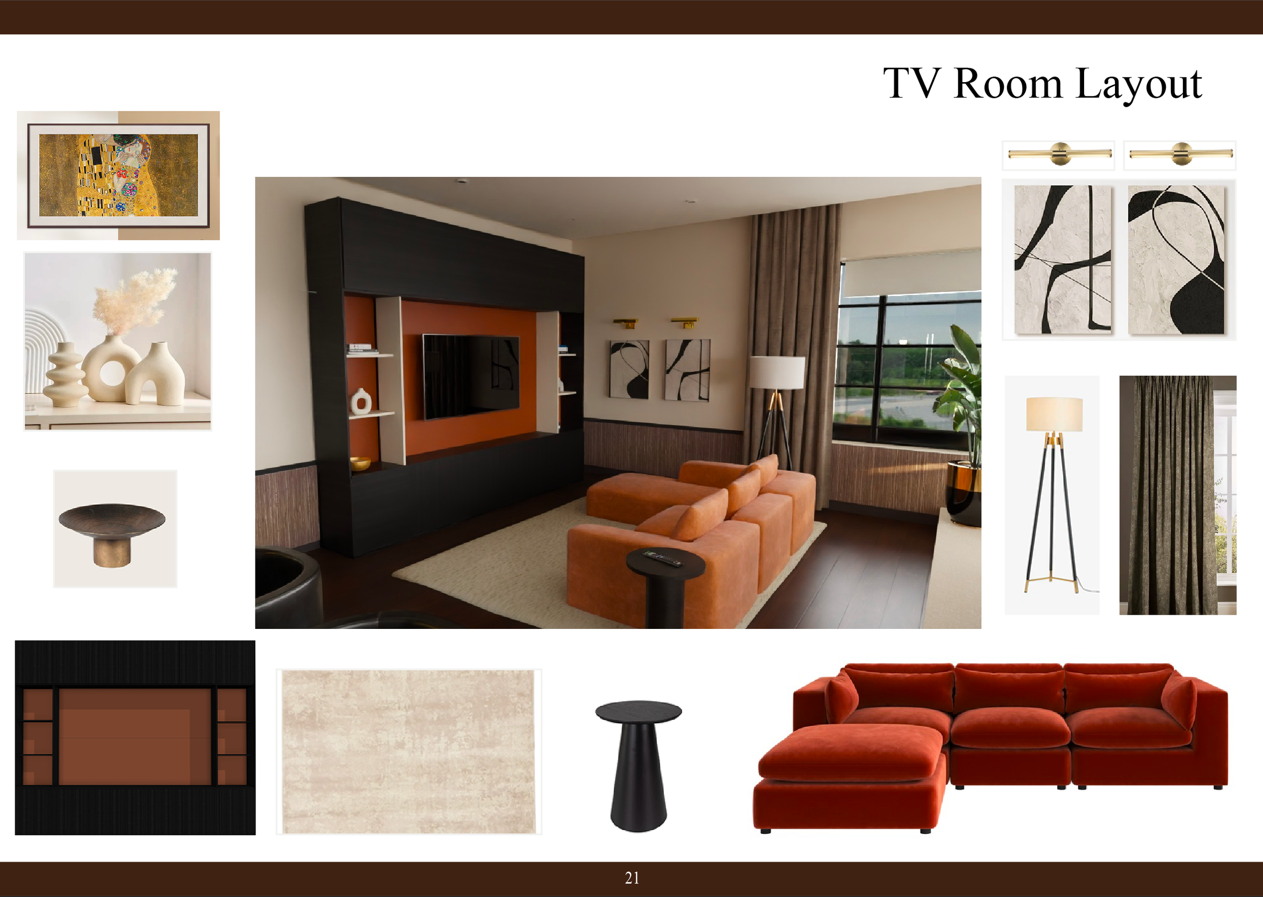 3D layout and furniture