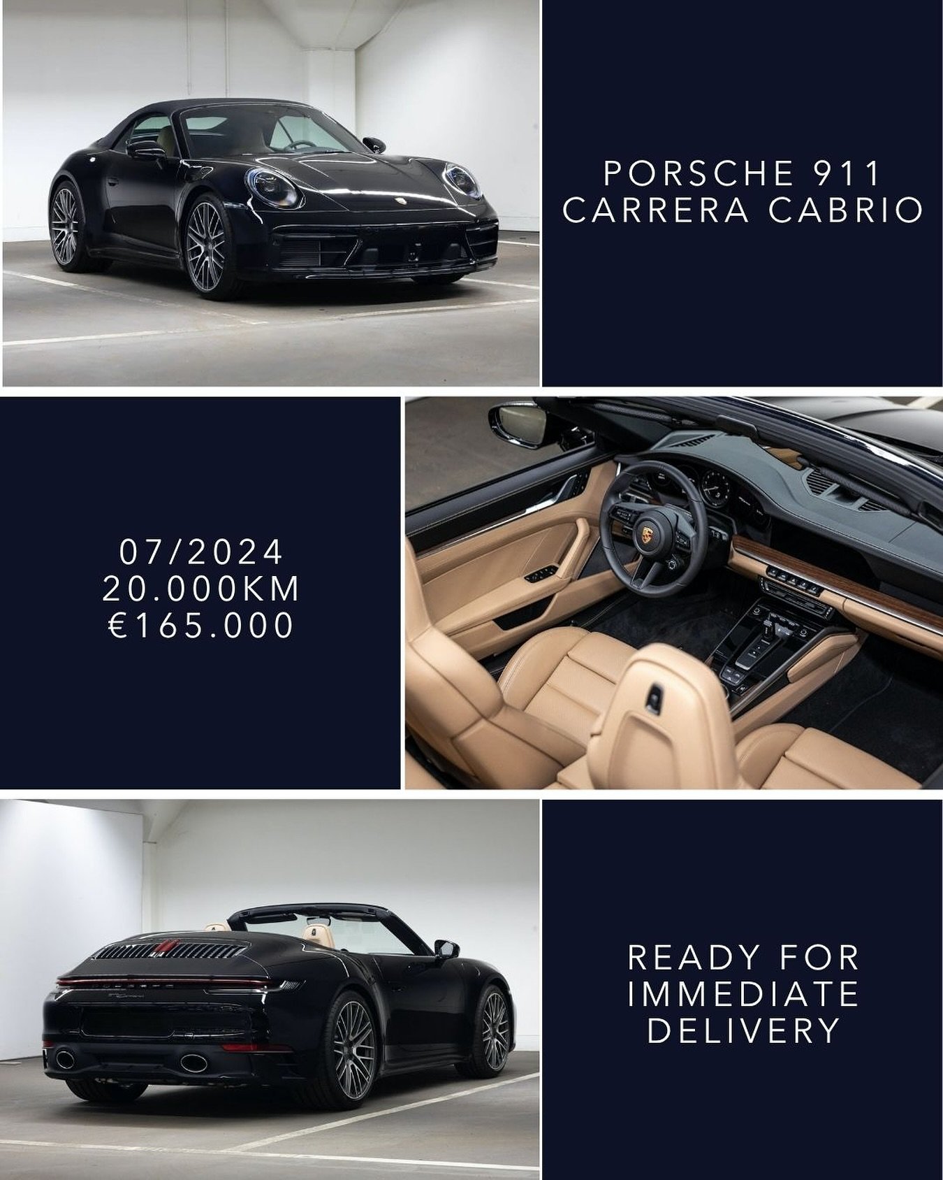 🇬🇧 Ready for immediate delivery - Porsche 911 Carrera Cabrio, 07/2024, 20.000km, &euro;165.000. Fast &amp; Carefree delivery to your home with Spanish registration. Contact for more information +34678486817 / hello@islacarsibiza.com

🇪🇸 Listo par