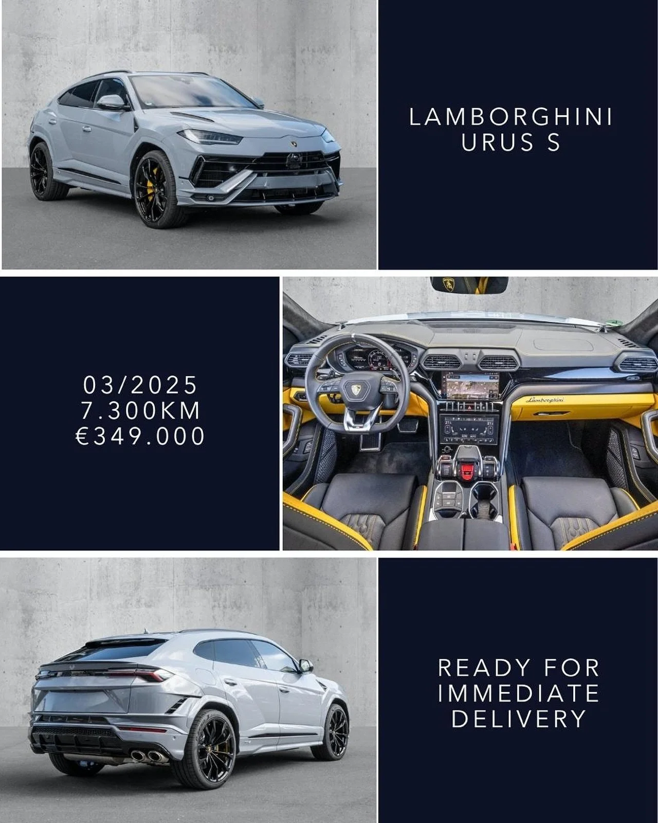 🇬🇧 Ready for immediate delivery - Lamborghini Urus S, 03/2025, 7.300km, &euro;349.000. Fast &amp; Carefree delivery to your home with Spanish registration. Contact for more information +34678486817 / hello@islacarsibiza.com

🇪🇸 Entrega inmediata 