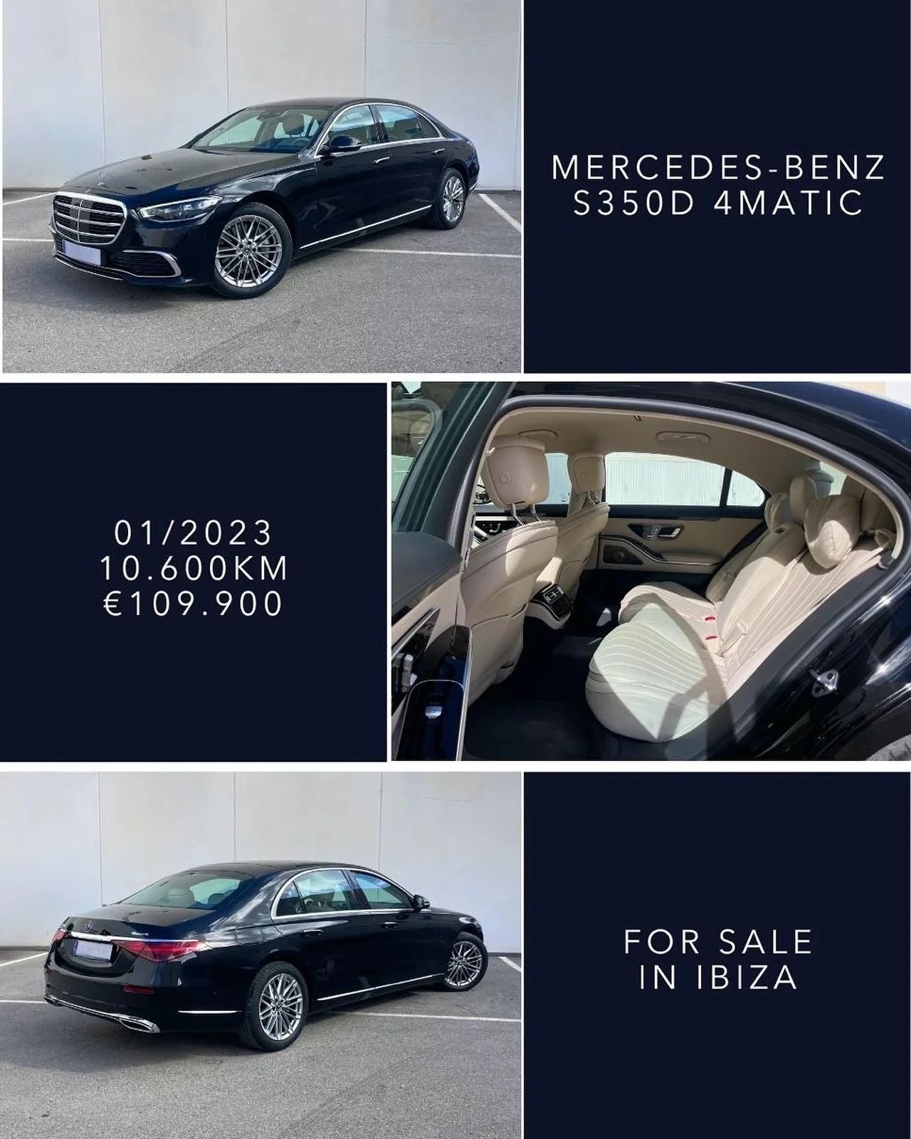 🇬🇧 FOR SALE IN IBIZA - For those who value refined comfort and understated luxury &mdash; this Mercedes-Benz S350d 4MATIC is the ultimate executive car for the island. Perfect for private transfers, boutique hotels, or luxury villa services looking