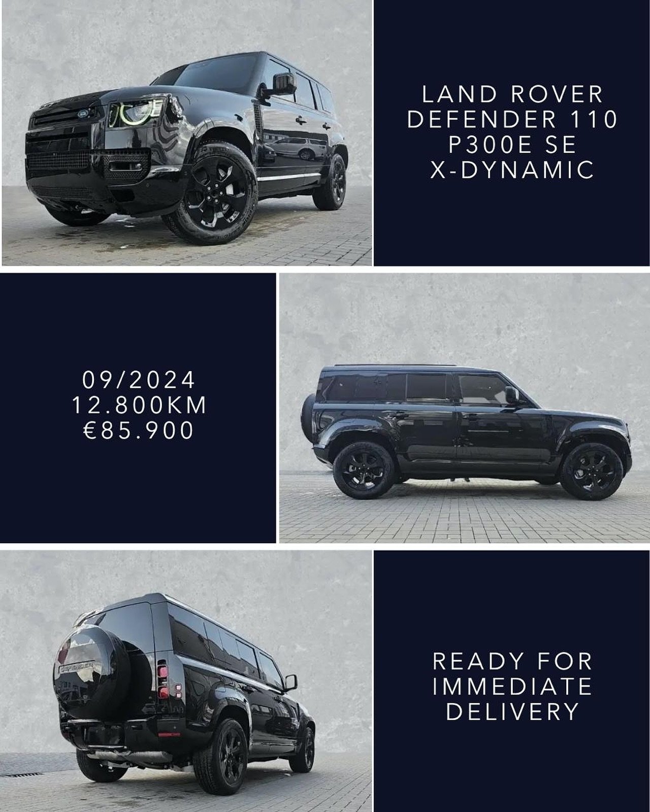 🇬🇧 Ready for immediate delivery - Land Rover Defender 110 P300e SE X-Dynamic, Panorama Sunroof, Ventilated Seats, Comfort &amp; Convience Pack, Interior Upgrade Pack, 09/2024, 12.800km, &euro;85.900. Fast &amp; Carefree delivery to your home with S