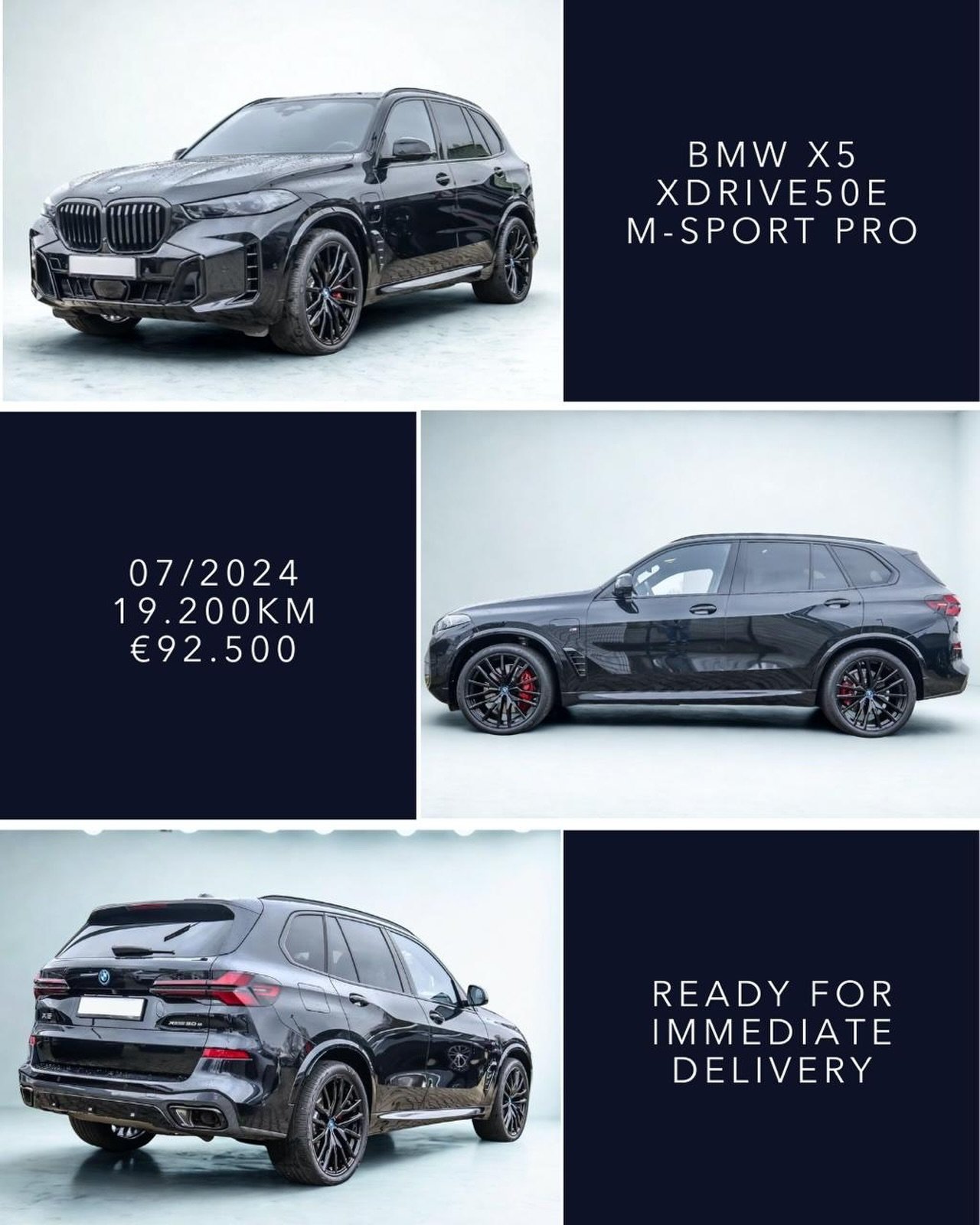 🇬🇧 BMW X5 xDrive50e M Sport Pro with 22&rdquo; M wheels, red M sport brakes, M sport exhaust, adaptive air suspension, Iconic Glow grille, sports seats, M leather steering wheel, Harman Kardon sound system, Parking Assistant Professional and full o
