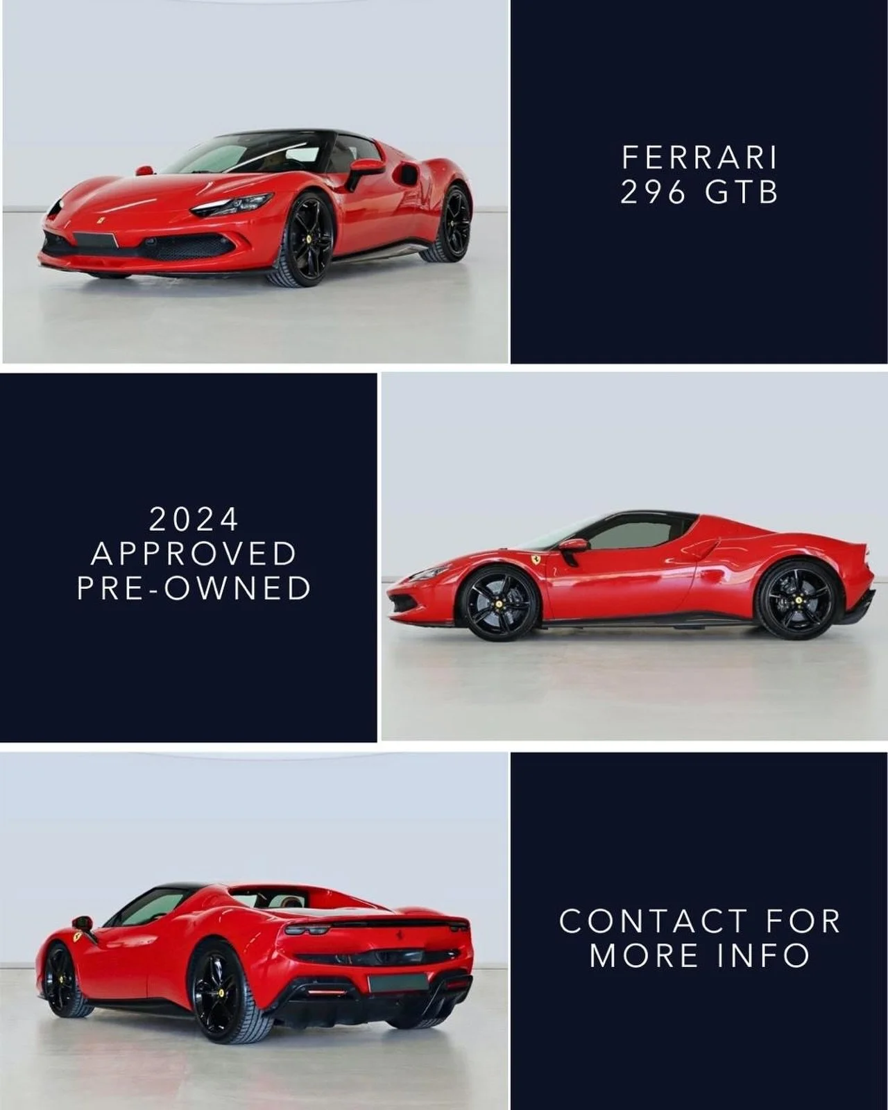 🇬🇧 Approved pre-owned is more than a label, it is a full service process. We guide you from first search to final delivery when buying exclusive cars such as this Ferrari 296 GTB, sourcing only officially approved vehicles with full history, correc