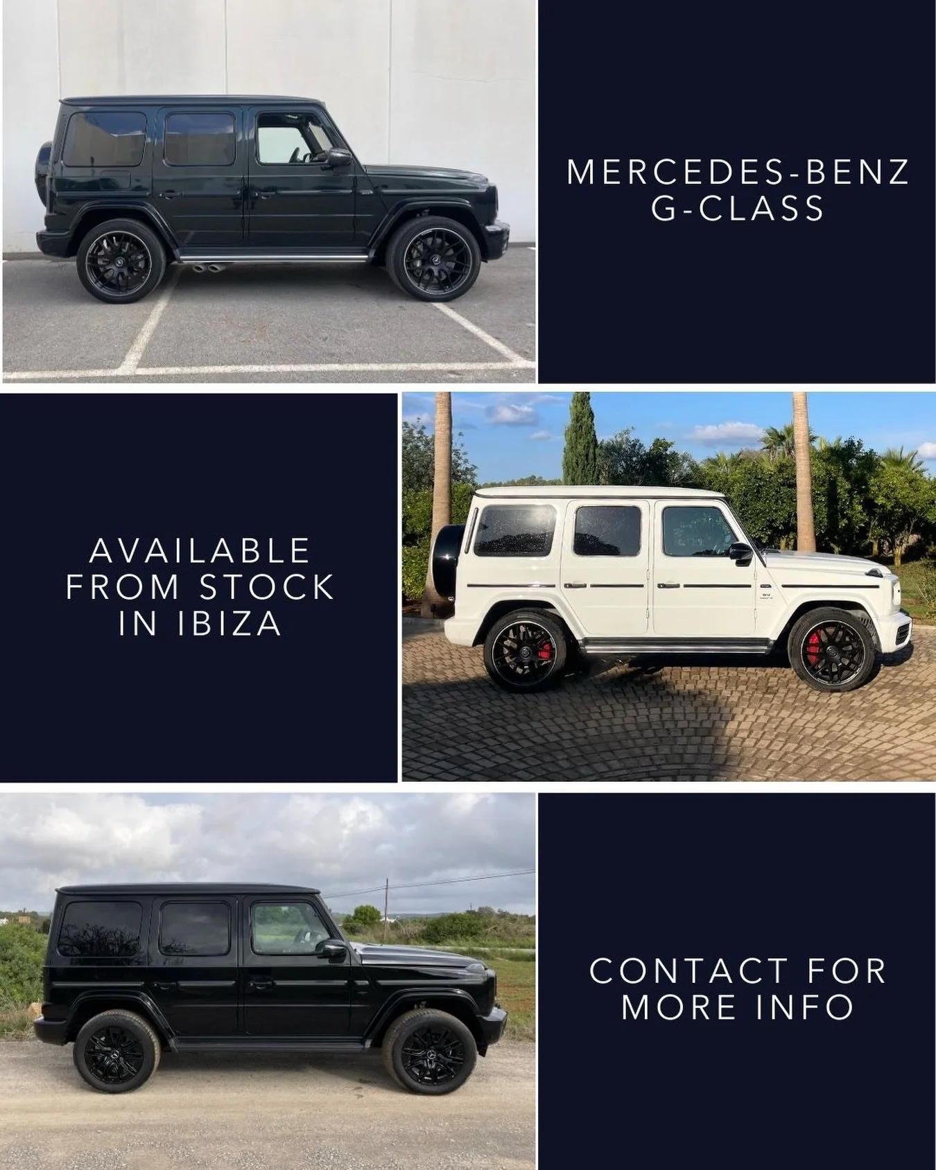 🇬🇧 IN STOCK IN IBIZA. We have several Mercedes Benz G-Class available on the island. No need to look elsewhere, your G-Class is ready to drive in Ibiza. Contact for more information +34678486817 / hello@islacarsibiza.com

🇪🇸 EN STOCK EN IBIZA. Di