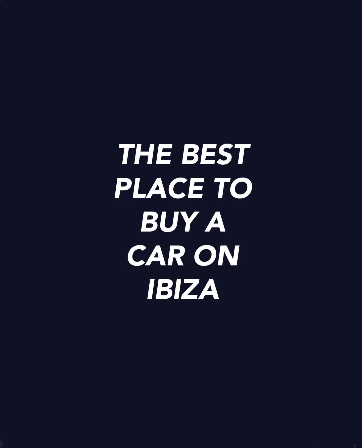 🇬🇧 The best place to buy a car on Ibiza. We are not a car dealer. We do not sell what is available, we find the right car for you. Through our European network you get access to a much wider selection of new and young used premium cars, often faste