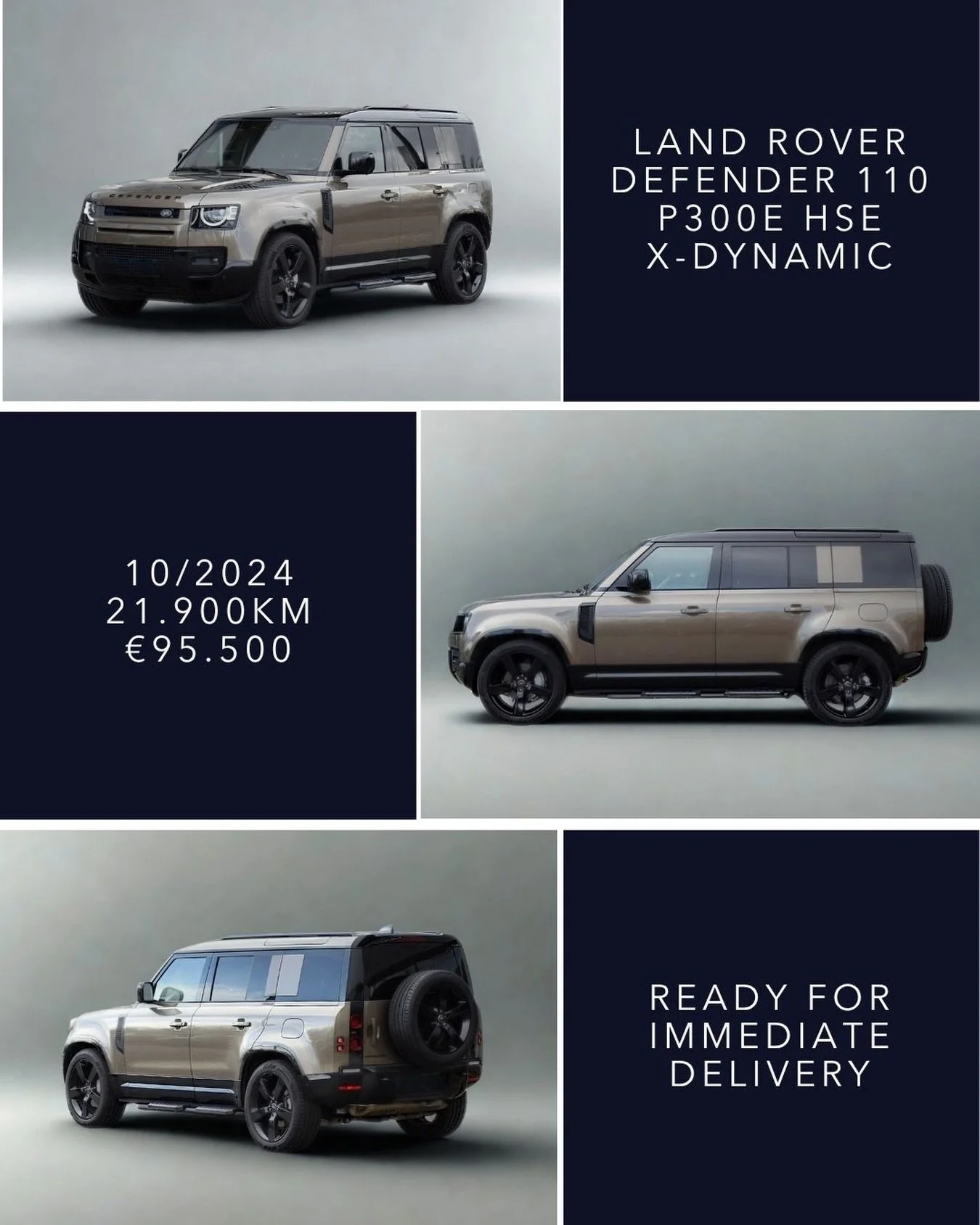 🇬🇧 Land Rover Defender 110 P300e HSE X-Dynamic, 10/2024, 21.900km, &euro;95.500. Limited local availability and long dealer waiting lists make it difficult to secure the right Defender on Ibiza. We deliver exactly the car you want through our direc