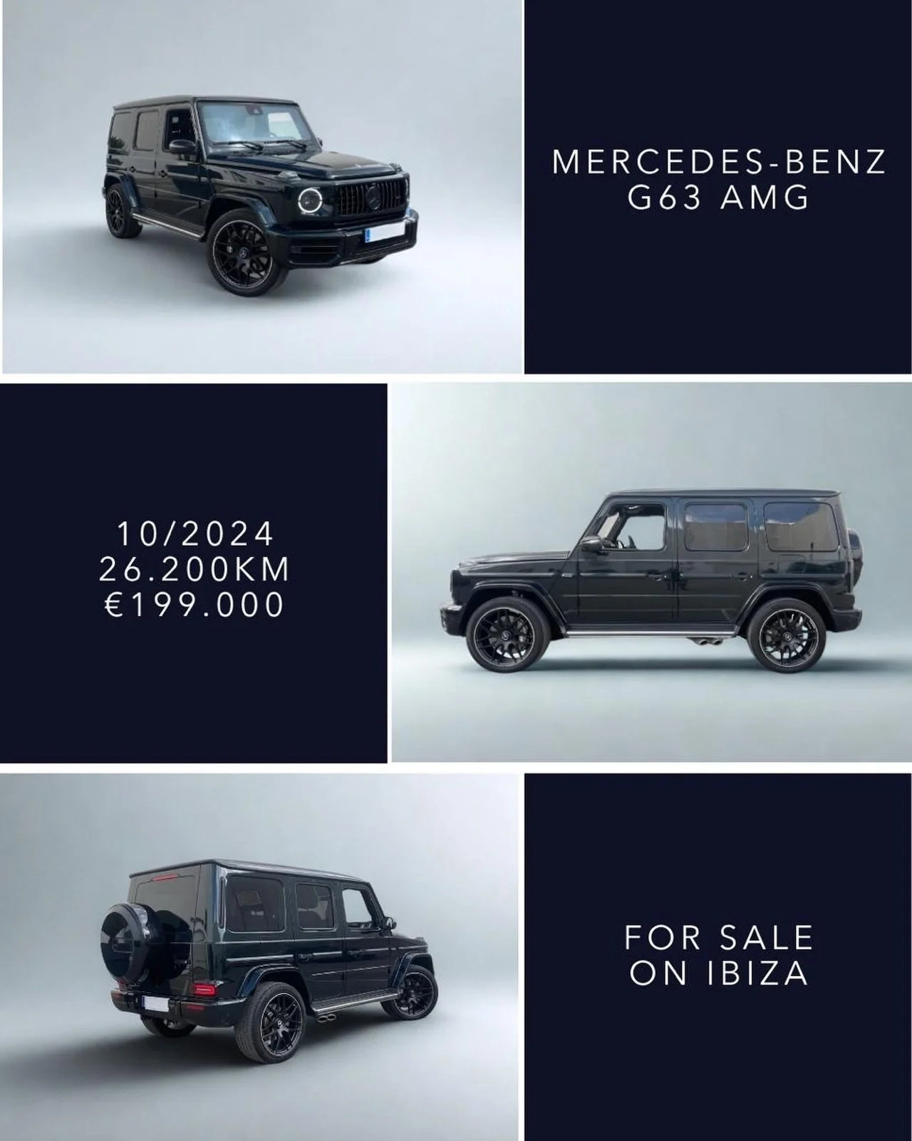 🇬🇧 A different kind of G63. This Mercedes-Benz G63 is finished in elegant Emerald Green Metallic with a black Superior interior and dark anthracite brake calipers, a subtle and refined specification that gives this car a completely different presen
