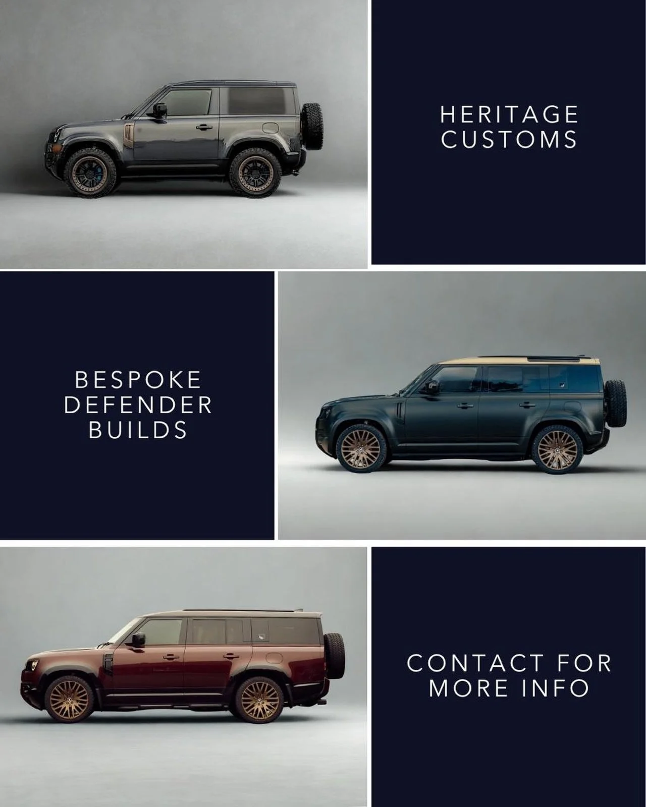 🇬🇧 MEET HERITAGE CUSTOMS - Bespoke Defender builds with a completely different approach compared to traditional aftermarket modifications. Heritage Customs combines coachbuilding, craftsmanship and modern Defender design into highly exclusive, indi