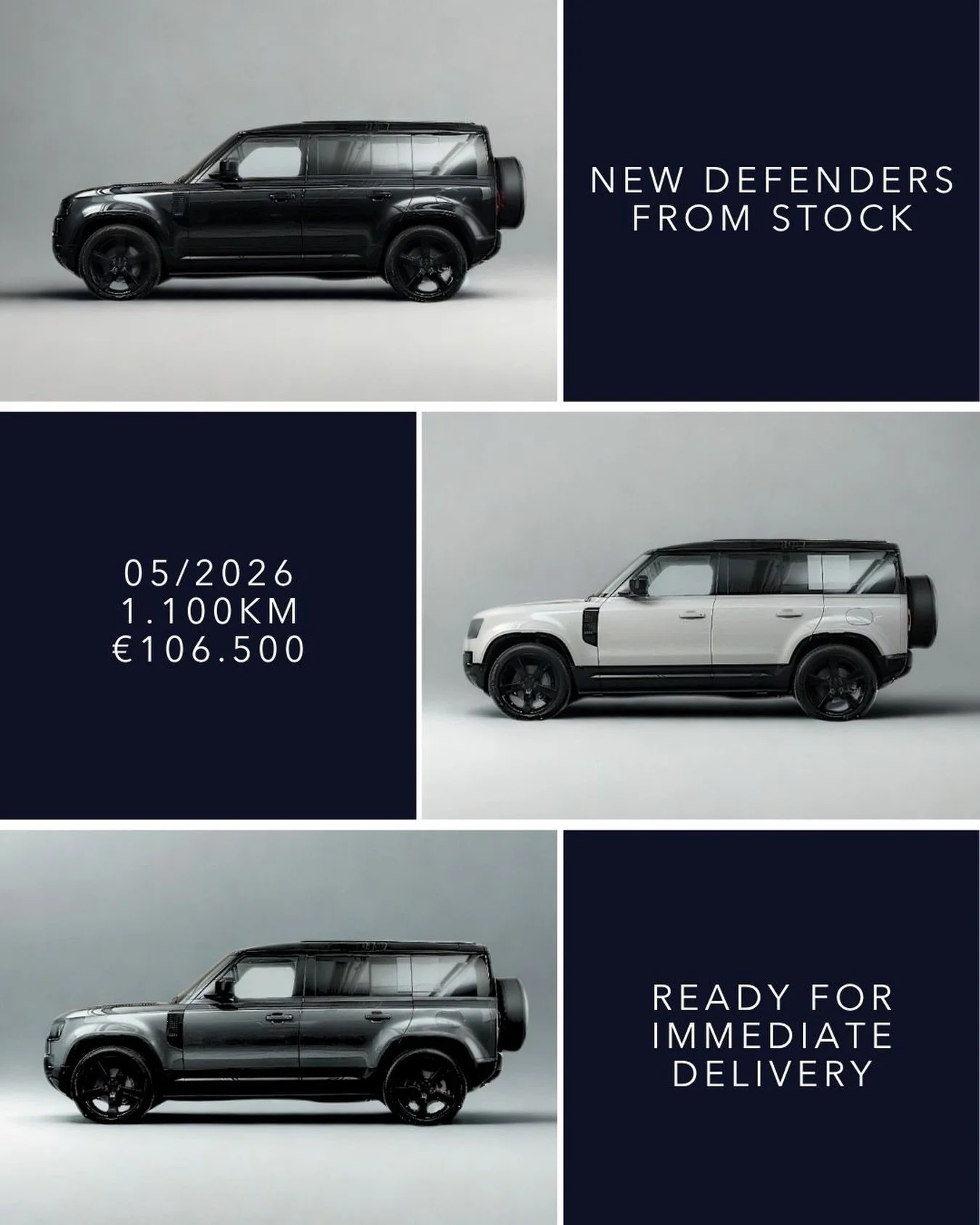 🇬🇧 AVAILABLE FOR IMMEDIATE DELIVERY - New Land Rover Defender 110 P300e HSE X-Dynamic plug-in hybrid models. Carefully configured new vehicles with dealer/delivery mileage only, selected with the right options including panoramic roof, black exteri
