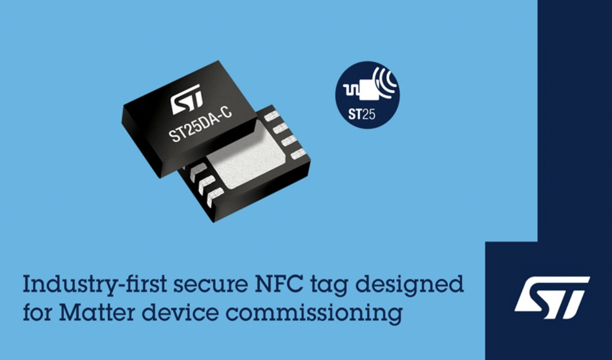 ST, 스마트홈 기기 통합 간소화하는 매터 NFC 칩 발표