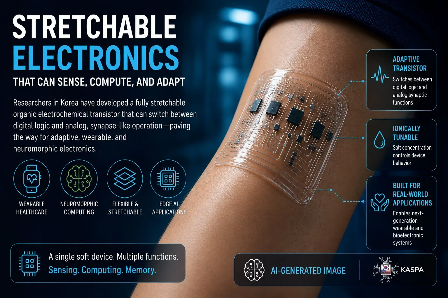 Stretchable Electronics That Can Sense, Compute, and Adapt