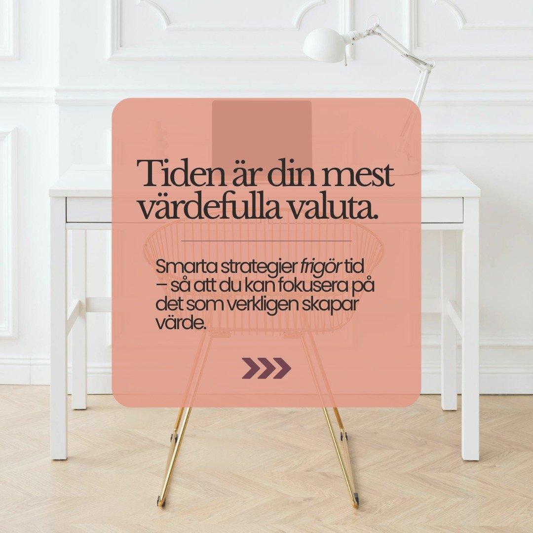 ⏳ Tid är det enda vi aldrig får tillbaka.
- Ändå ser jag så många fastna i en marknadsföring som känns spretig, strategier som aldrig riktigt tar form och processer som äter upp all tid utan att ge n&