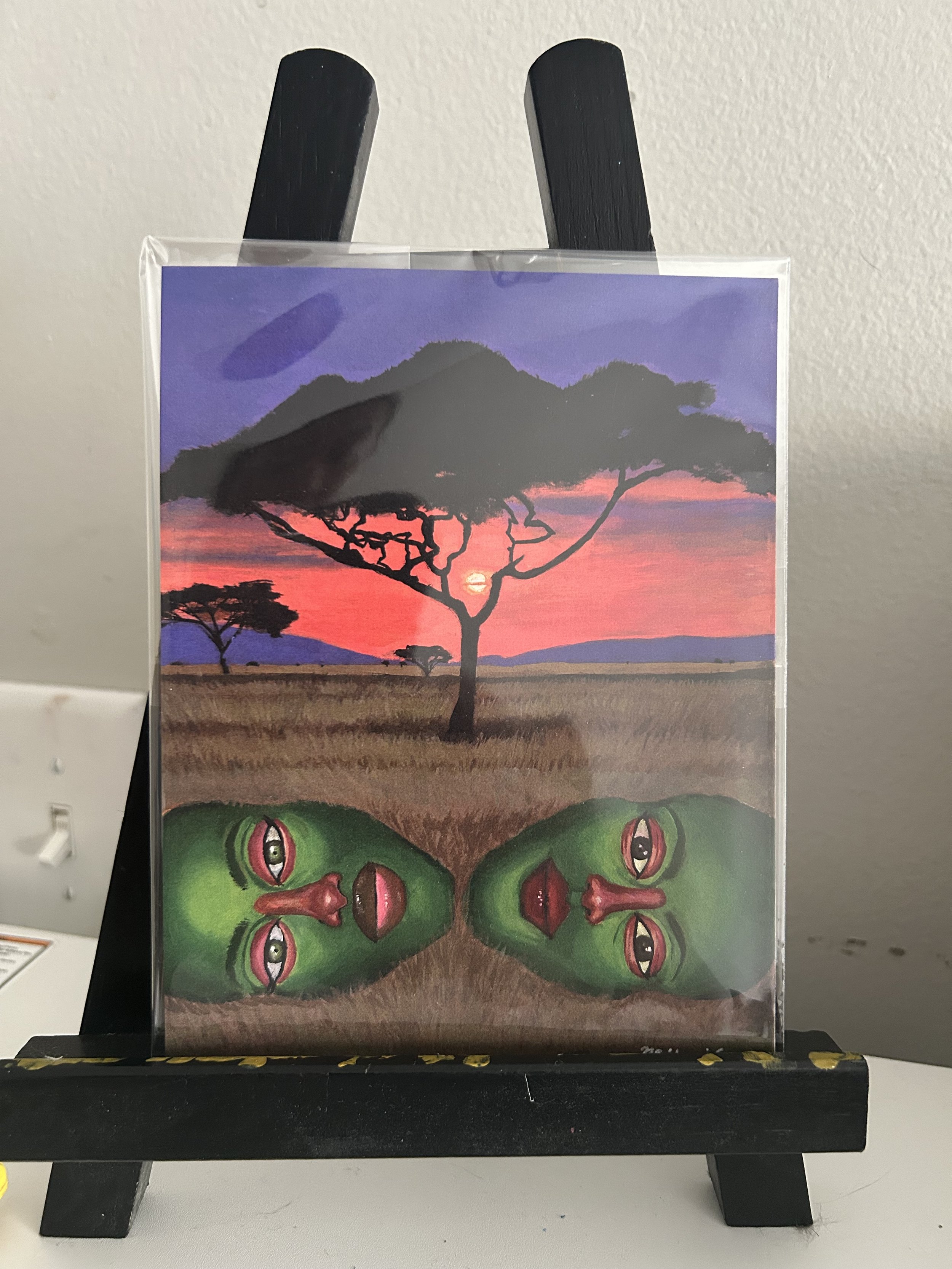 "Sunset Savannah" artwork print