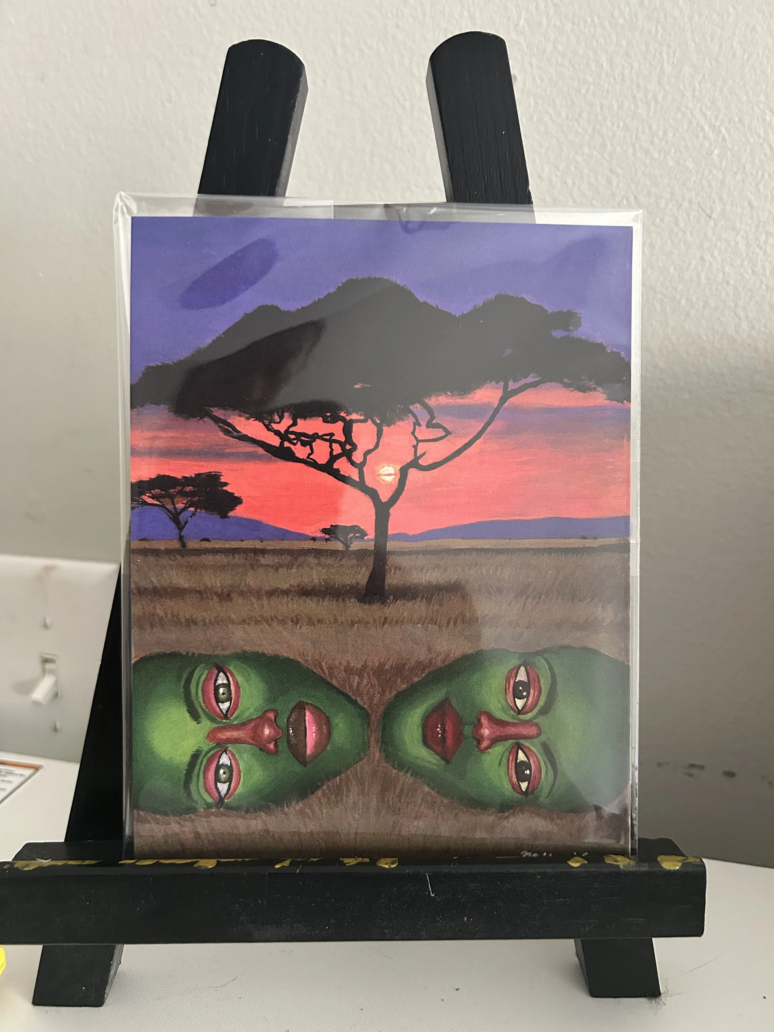"Sunset Savannah" artwork print