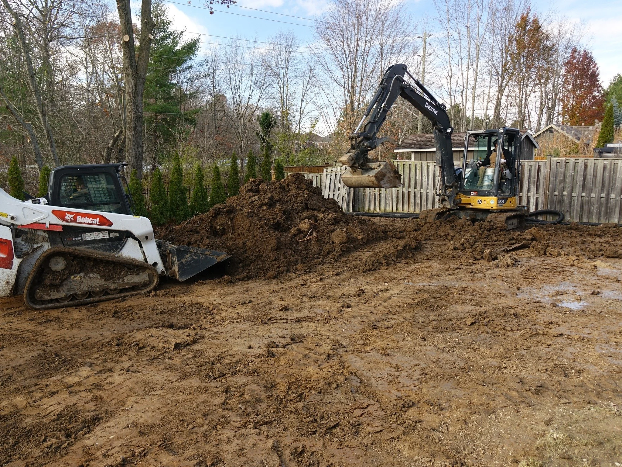Late November and we&rsquo;re still moving dirt. 👊 When the weather gives us a break, we make the most of it&mdash;keeping backyard projects rolling even when it could be snow instead of soil.

#Landscaping #LateNovember #StillWorking #OntarioLandsc