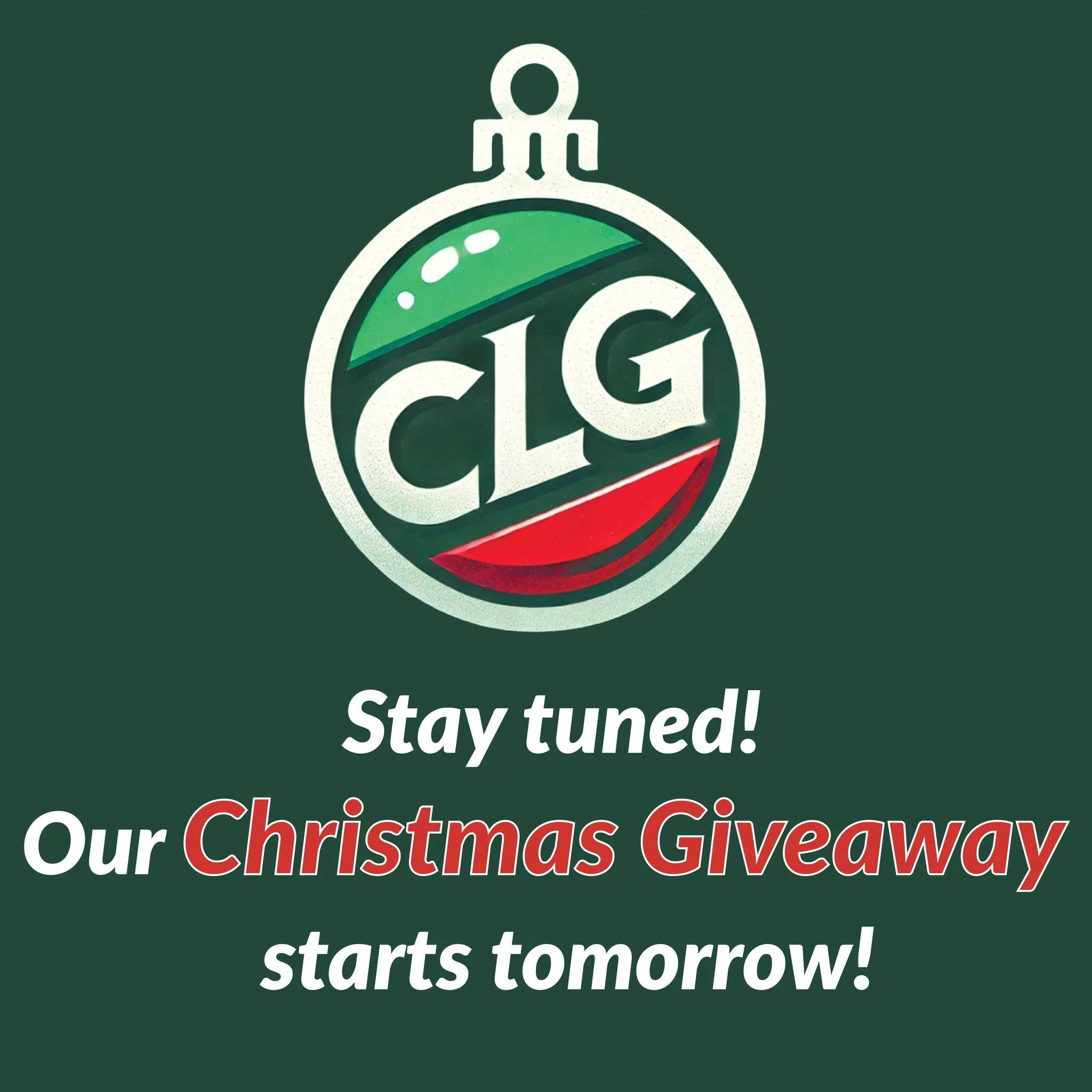 Stay tuned&hellip; 🎁

Our Christmas Giveaway kicks off tomorrow!

Make sure you&rsquo;re following us so you don&rsquo;t miss how to enter.