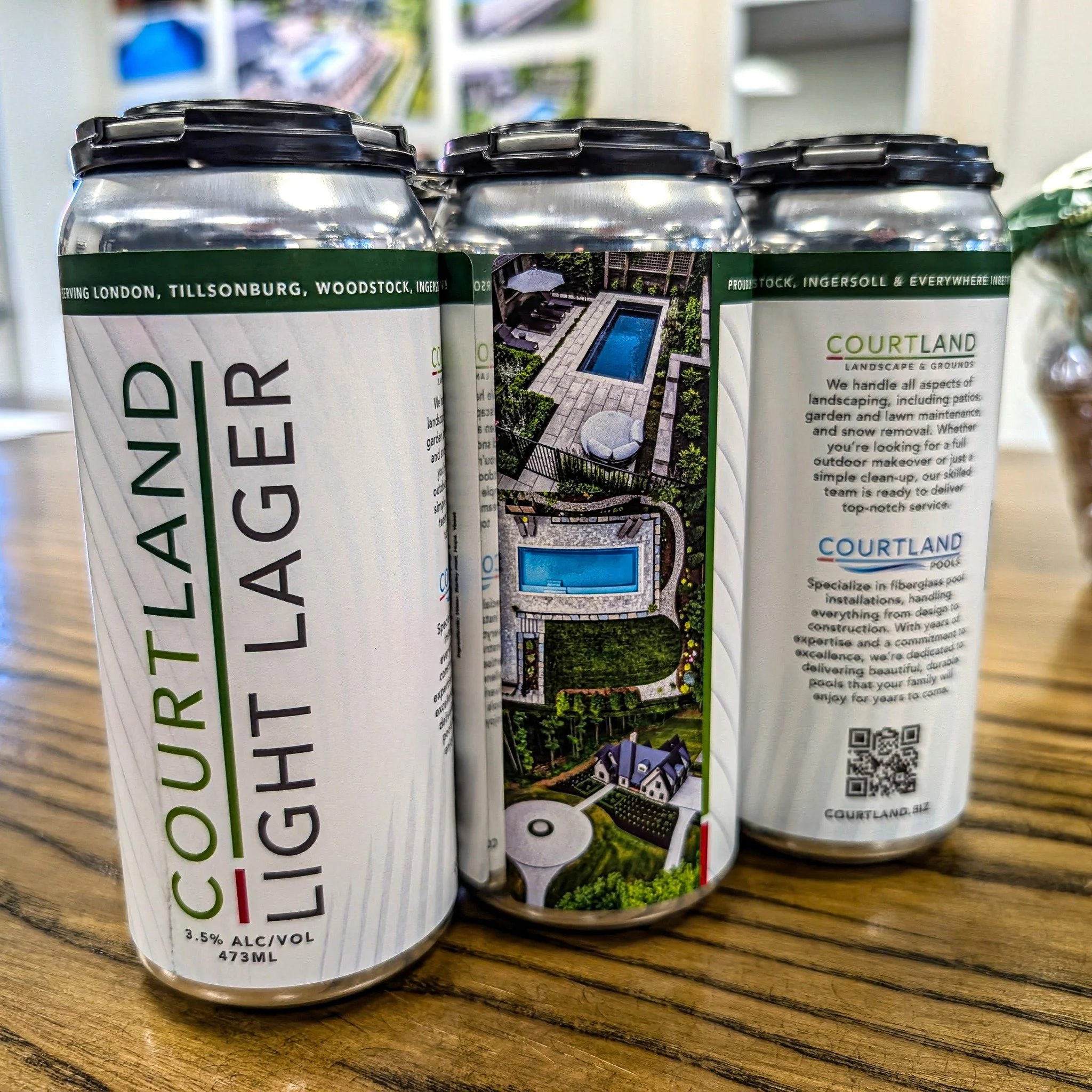 Our branded beers have officially arrived just in time for the holidays 🍻
&ldquo;Courtland Light Lager&rdquo; turned out even better than we imagined.
Not for sale &ndash; just a little thank-you cheers for our crew, clients and partners this season