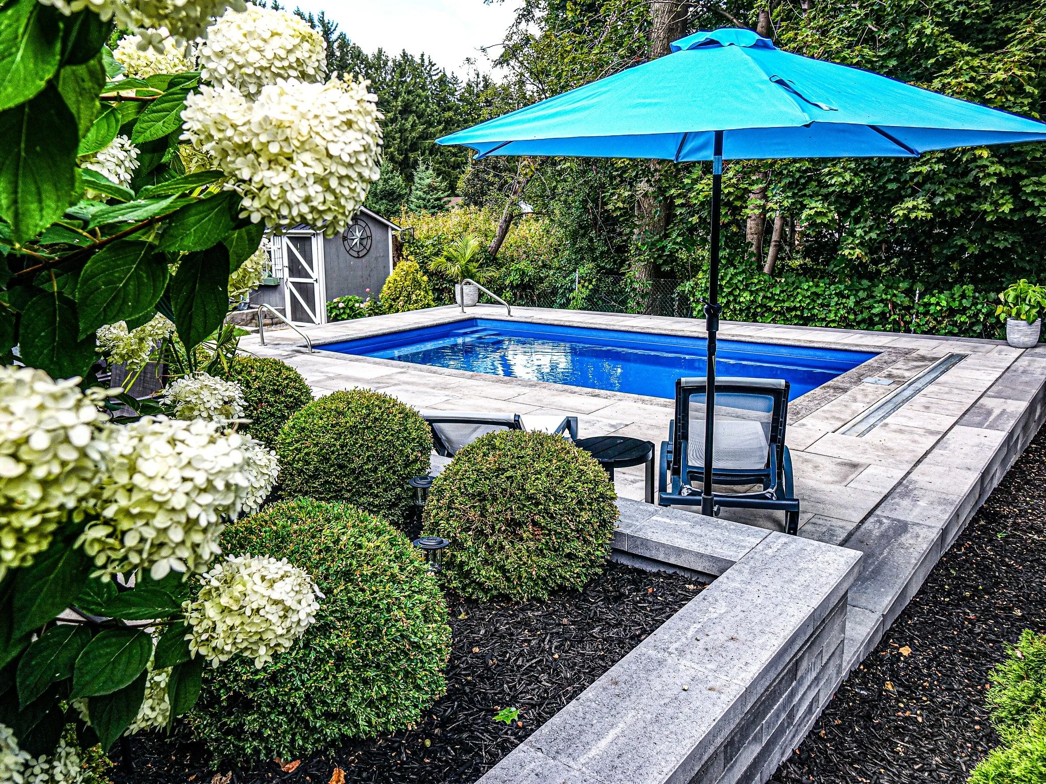 Simple. Clean. Unreal. 💧
A pool + patio combo built to look this good from every angle.

#CourtlandPools #PoolBuild #BackyardUpgrade #OutdoorSpace #InterlockPatio #Hardscaping