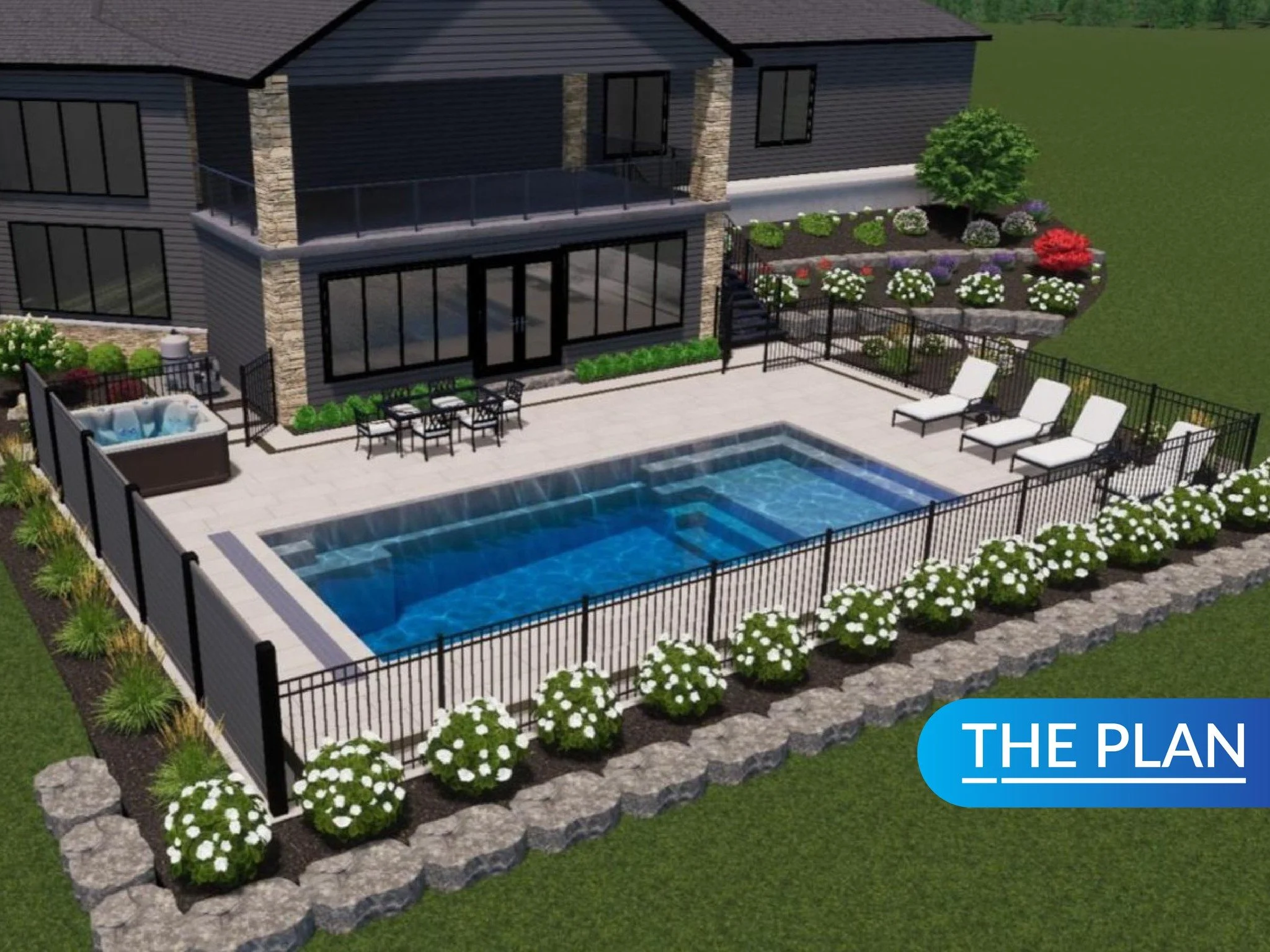 Plan to Result. 👌

Always nice to see the finished space line up so closely with the original vision.

#CourtlandPools #BackyardTransformation #PoolDesign #3DRender #DesignToDone #OutdoorLiving