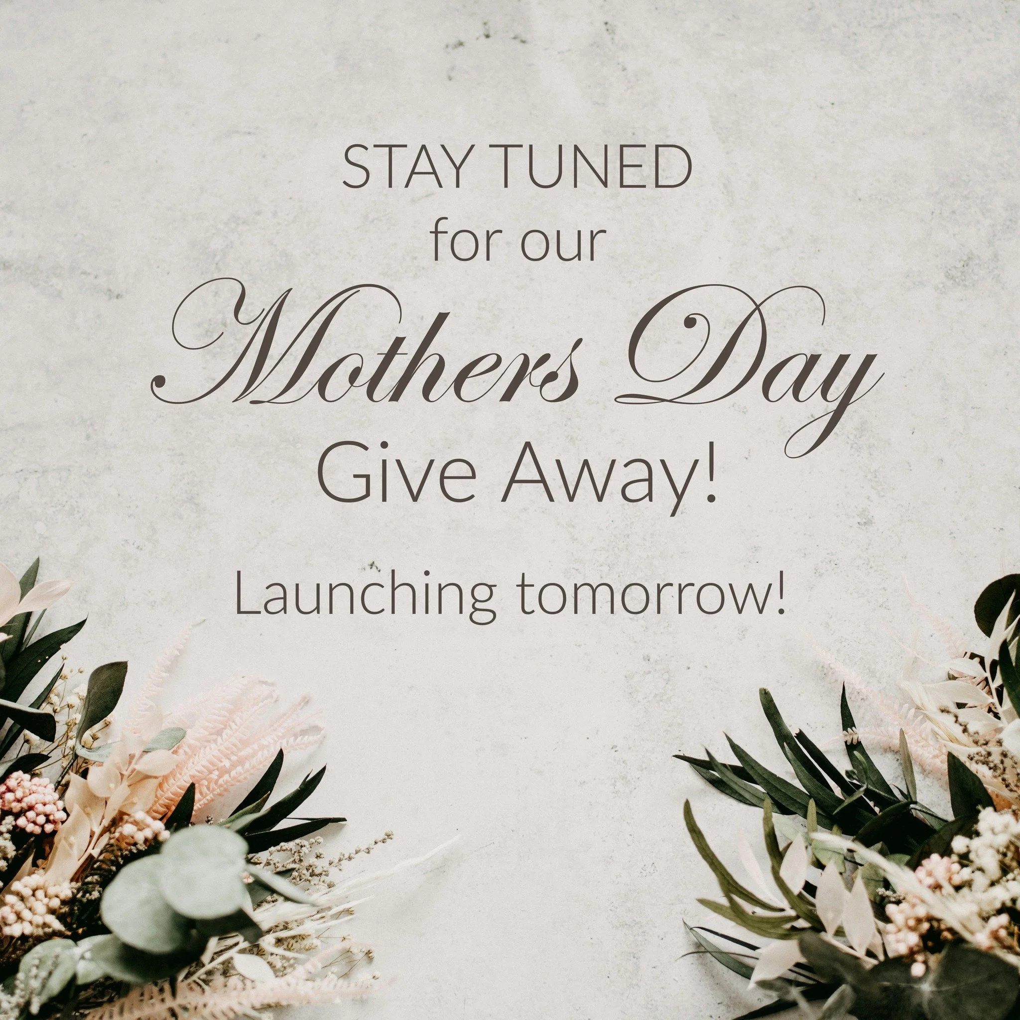 Something special is coming for Mother&rsquo;s Day&hellip; 🌸

We&rsquo;re launching a giveaway this Friday, and it&rsquo;s one you won&rsquo;t want to miss.

Stay tuned! 💐

#MothersDayGiveaway #StayTuned #GiveawayComingSoon #MothersDay