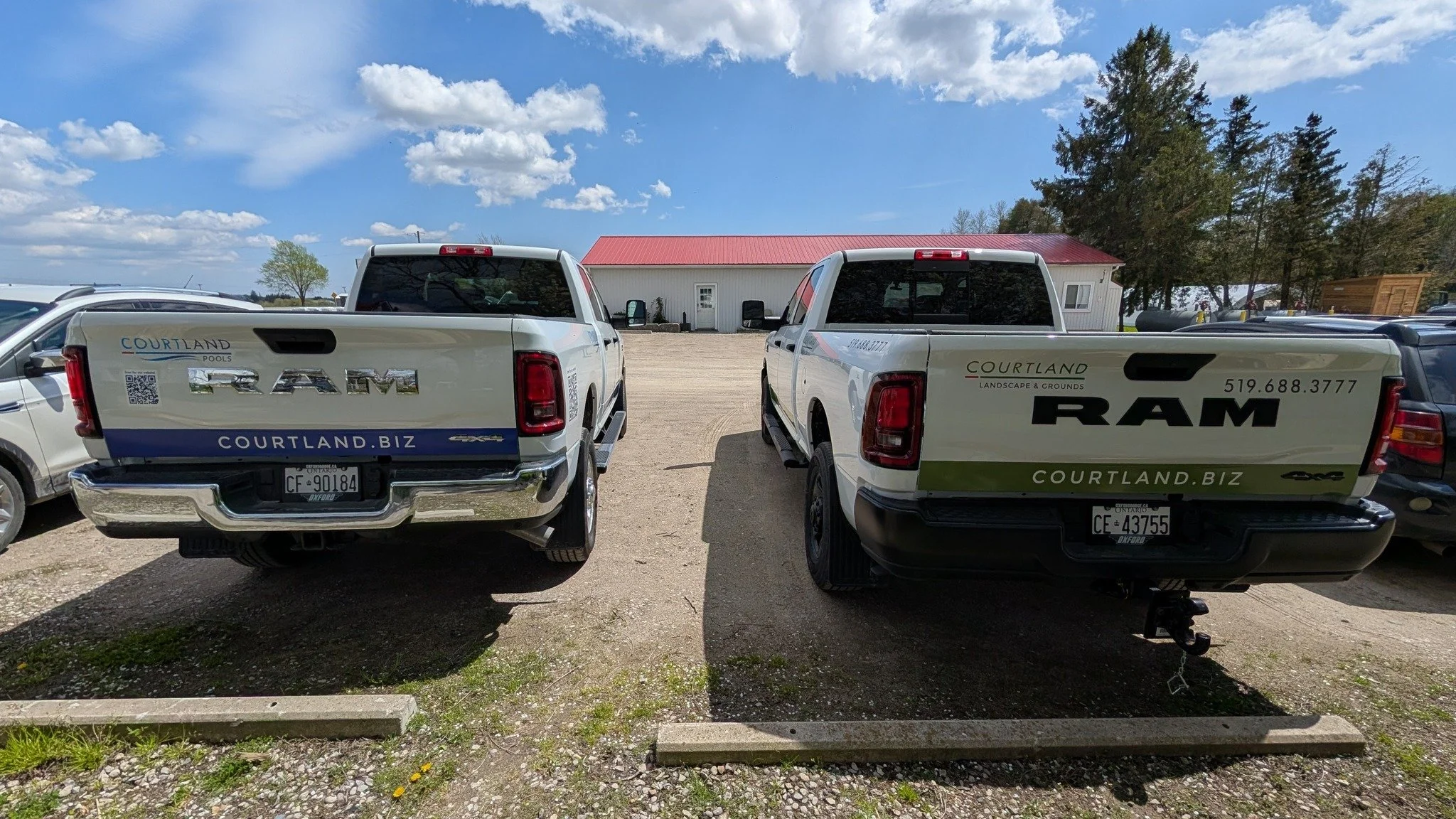 Big thanks to @spectrasignprint for getting these two new trucks decaled up and ready for the road.

We&rsquo;re really happy with how they turned out, especially the new Courtland Pools truck. This is the first one completed with the pool design, an