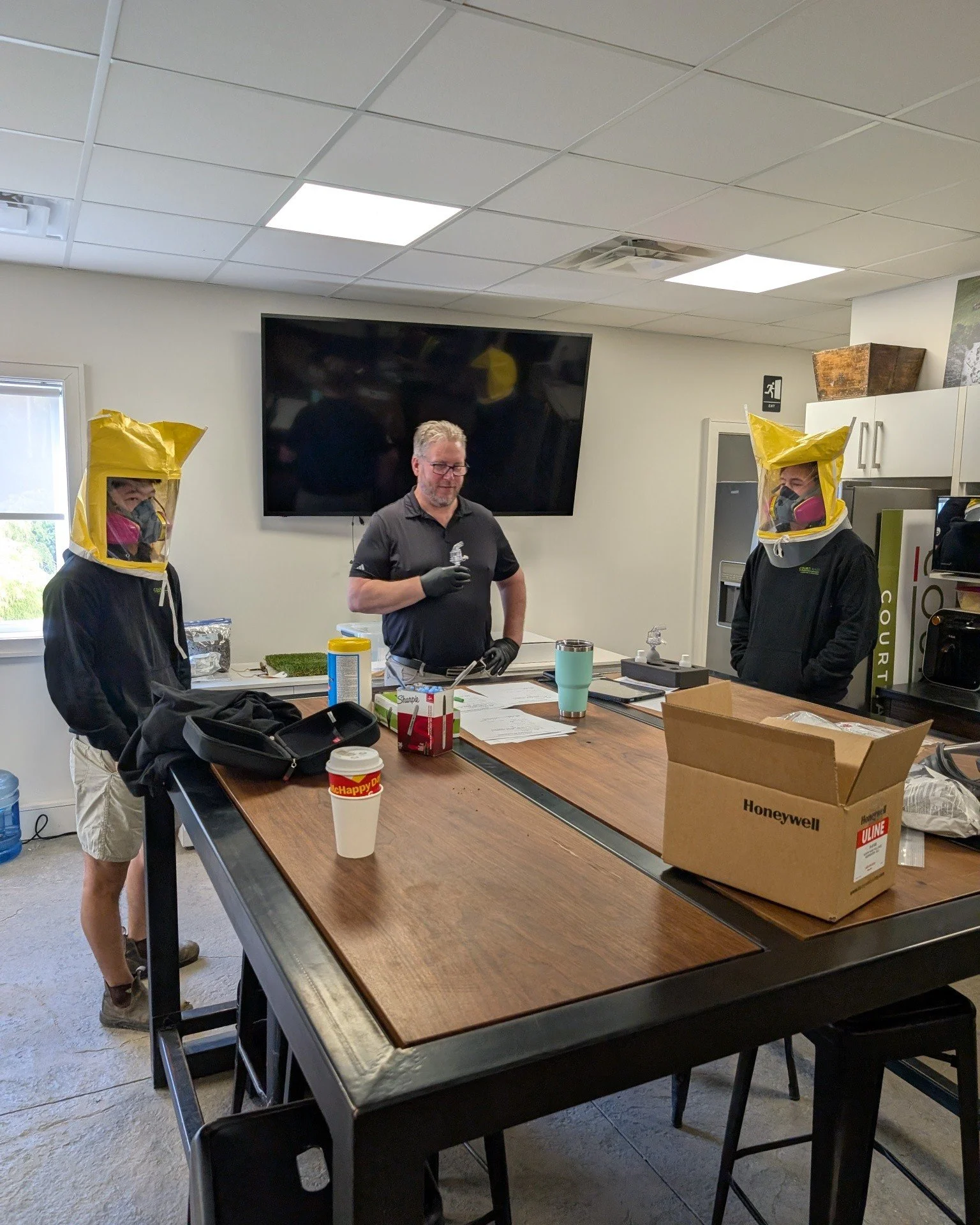 Some of the team took part in Respirator Fit Testing.

A quick but important step to help keep our crews safe and properly protected on the job.

#SafetyFirst #RespiratorFitTesting #TeamTraining