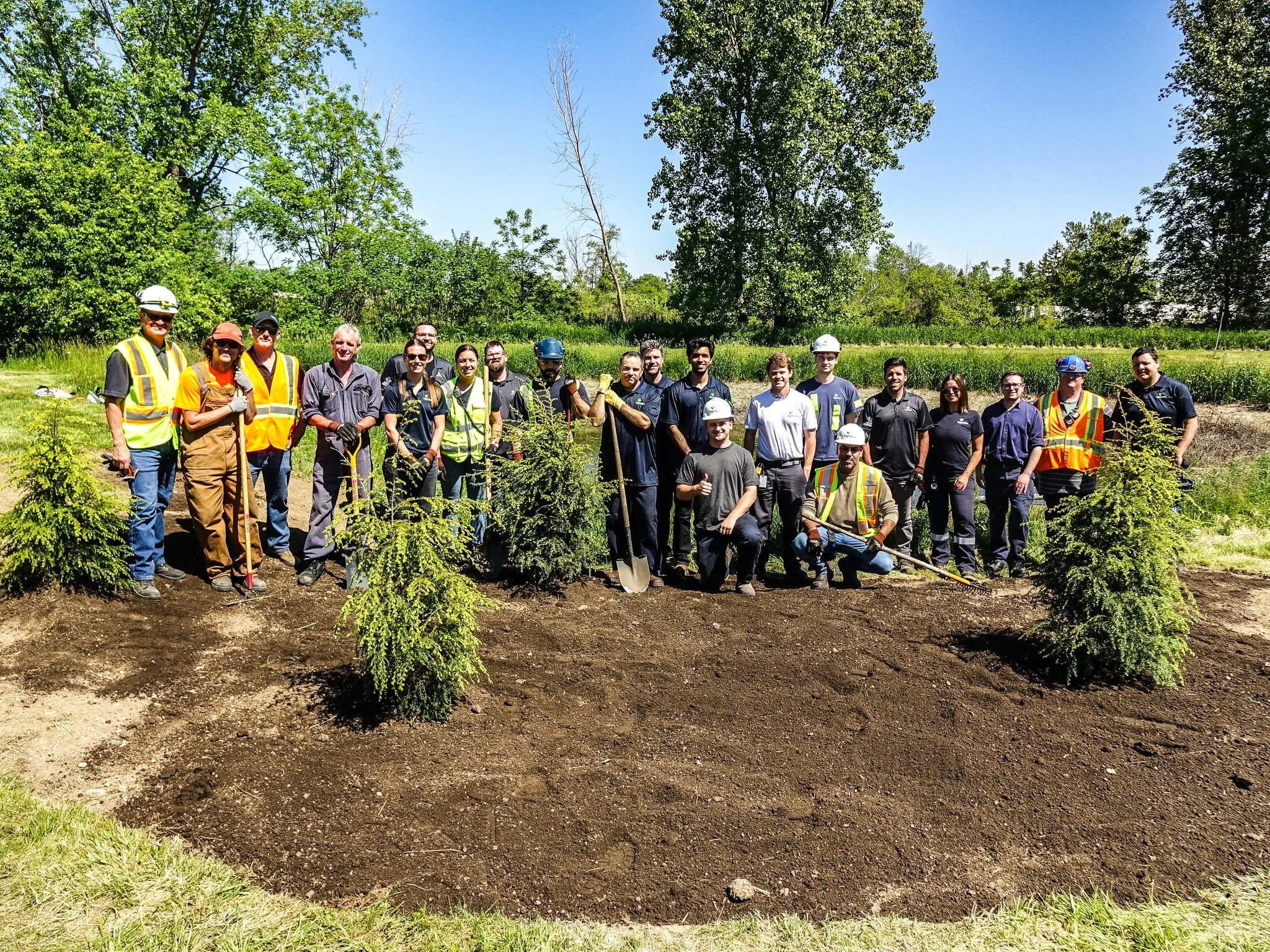 Yesterday we were at Ingredion helping bring their Earth Day tree planting to life.

While Earth Day was back in April, the planting had to wait until now &mdash; and it was great to see a group of Ingredion employees come out and take part in gettin