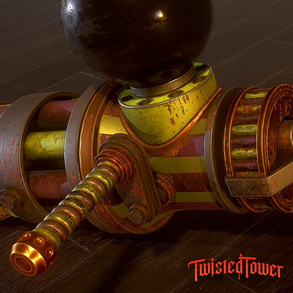 Hard-Surface Props & Weapons — Gumball Chaingun