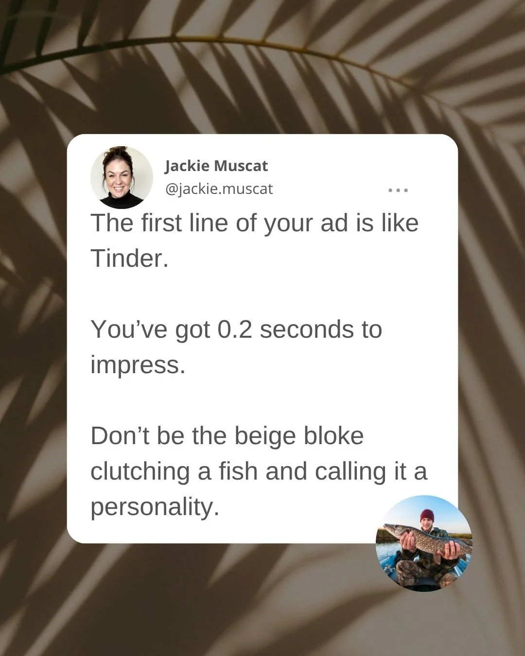 Ever seen an ad that made you cringe so hard you could hear the beige through the screen?
That’s what happens when your opener has the personality of a damp digestive.
Your first line is your entire audition.
And yet — most people trea