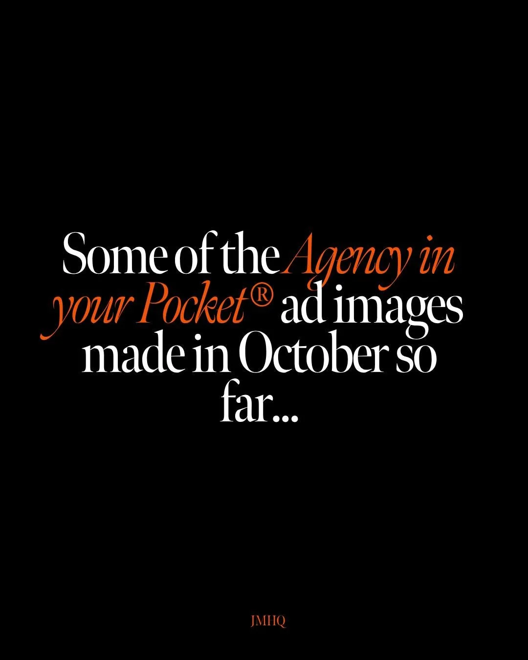 October&rsquo;s been busy inside Agency in Your Pocket&reg; &mdash; here&rsquo;s a peek at just a few of the ads my team created for members this month.

Different niches. Different offers.
Same goal: ads that actually work.

💡Want your ads designed