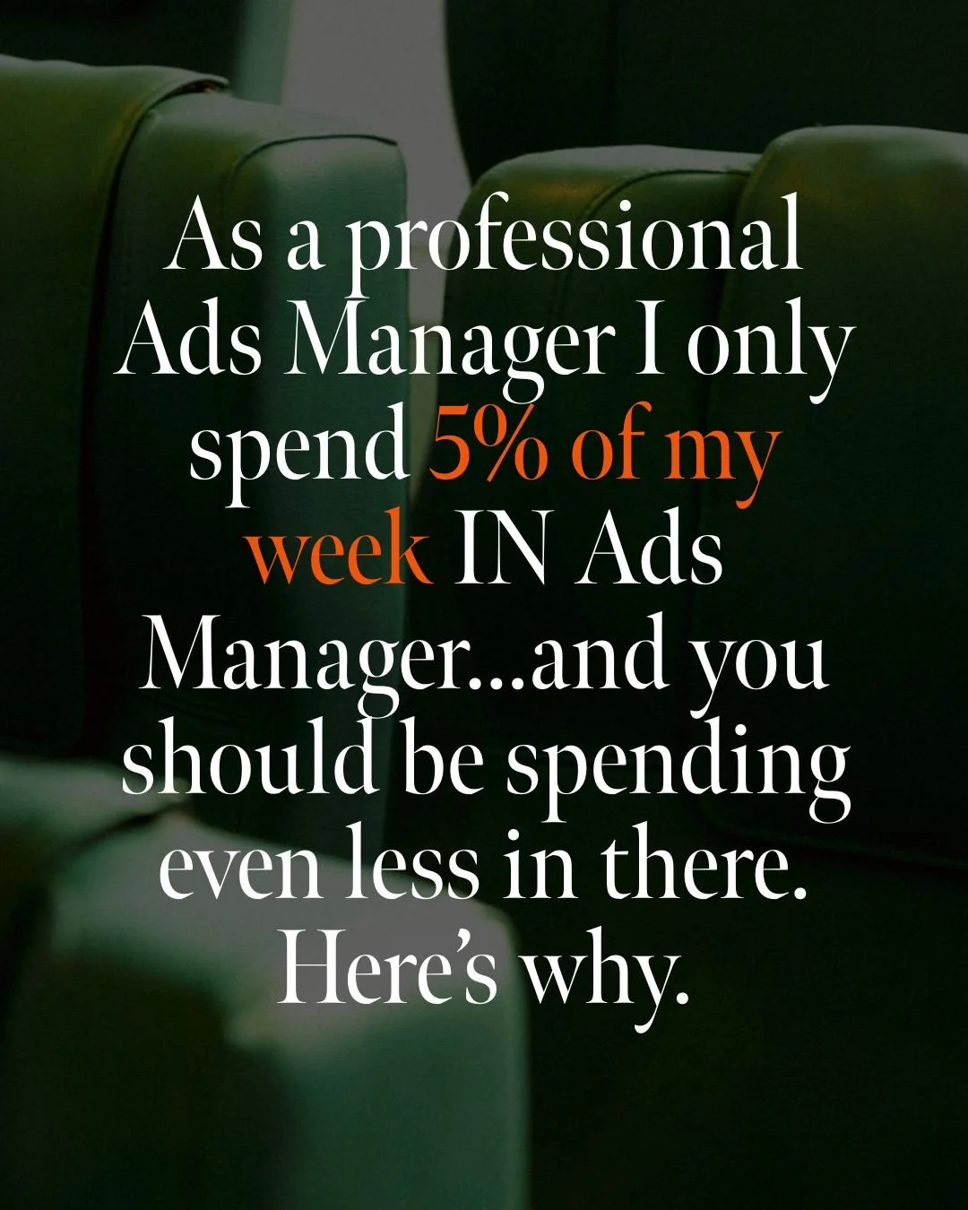 Fun experiment this week: I tracked how much time I actually spend in Ads Manager each day.

Context: I work weird hours. Up at stupid o'clock (cheers, perimenopause), working before the house wakes up, gym (heavy leg press or reformer pilates tortur