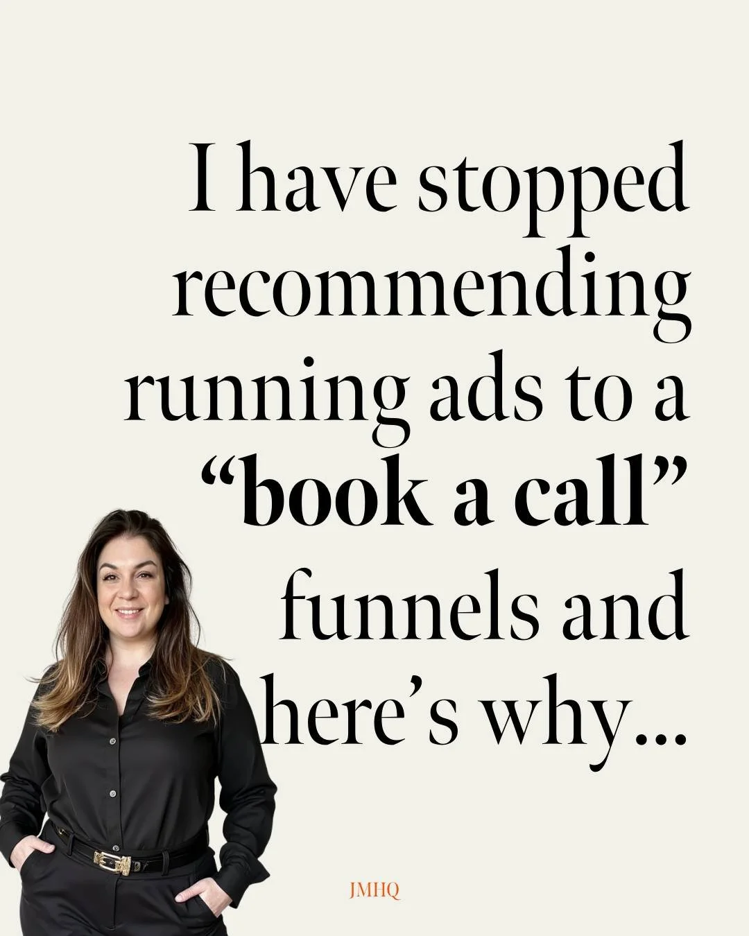 Quick question: when's the last time you, personally, saw an ad from someone you'd never heard of and thought "yes, I'd love to book a 30-minute call with this complete stranger"?

Right. Exactly.

I've been asked a few times over the last 