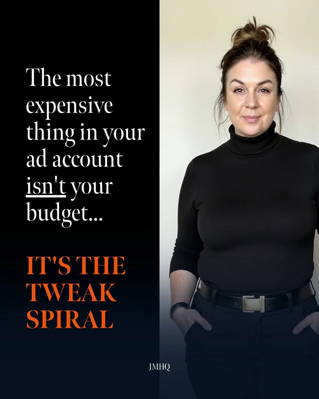 Let me tell you about the most expensive thing in your ad account right now.

It's the Tweak Spiral.

You hit publish. 
It felt slow on day three. 
So you changed the audience. 
Then the images.
Then you cooked up one more video.
Reduced the budget.
