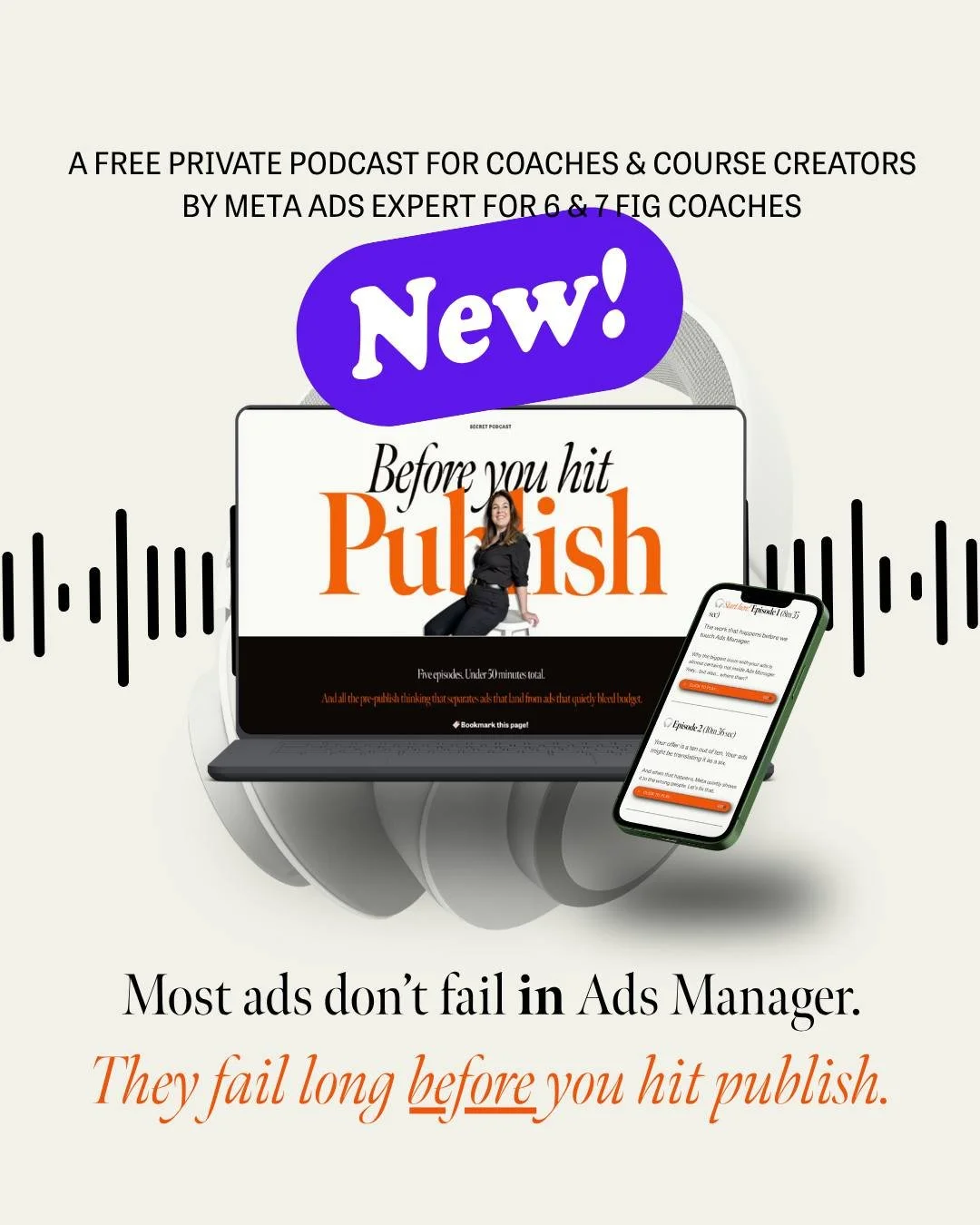 Your ads aren't broken. The thinking that goes into them is.

And before you take that personally, let me explain.

If you've ever followed a course step by step, copied the exact campaign structure, used the headline formula, plugged in the AI promp