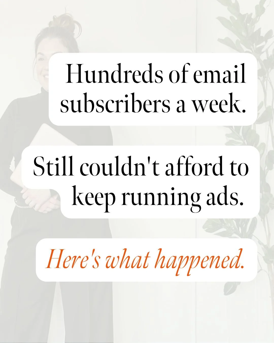 Someone left Agency in Your Pocket&reg; last week because she's struggling financially.

And it reminded me of the hardest part of my job.

Because her ads? They were absolutely killing it.

Not quietly killing it. Killing it like hundreds of new ema