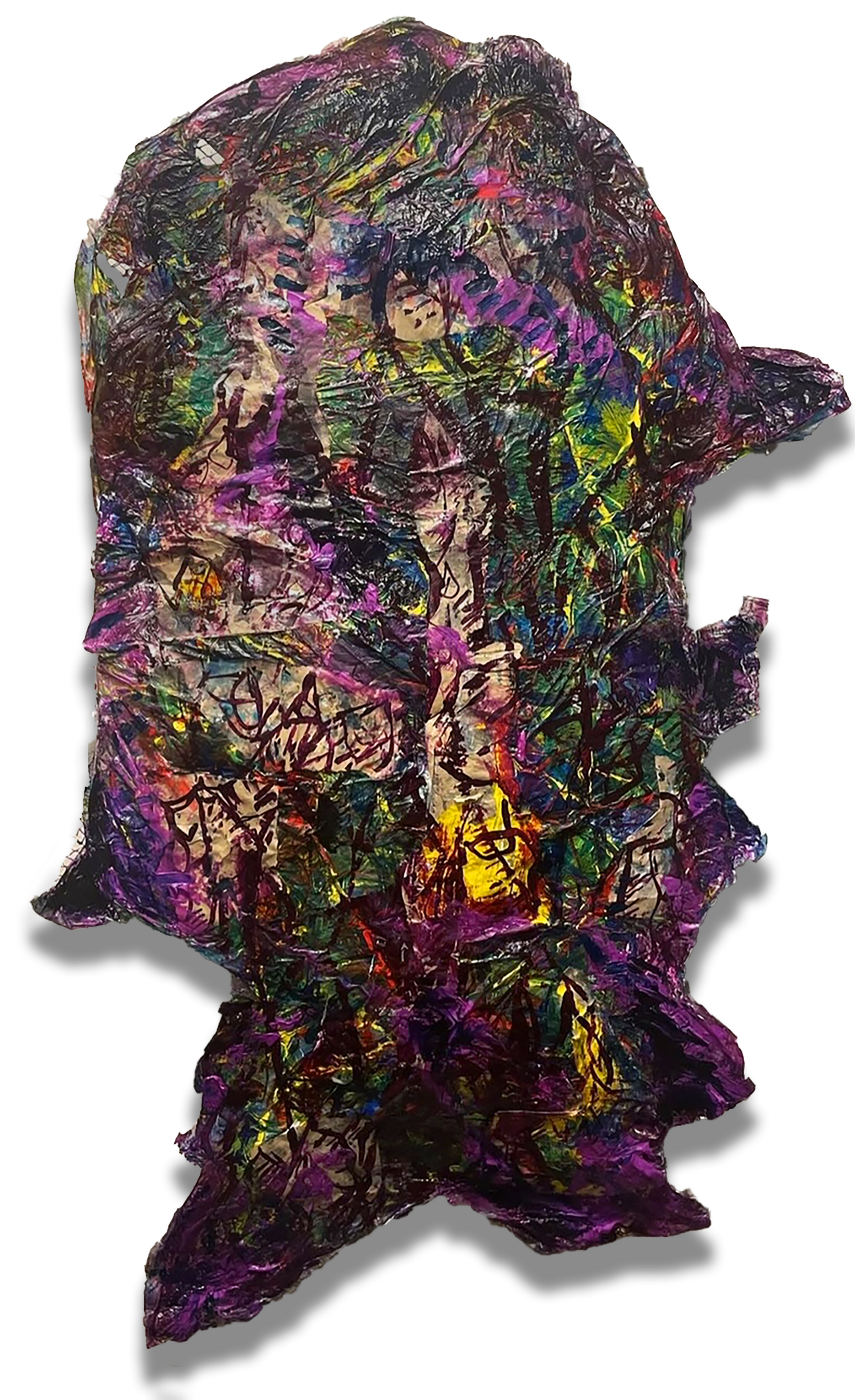 Installed at Perkins Center For The Arts solo exhibition “Color and Sound”