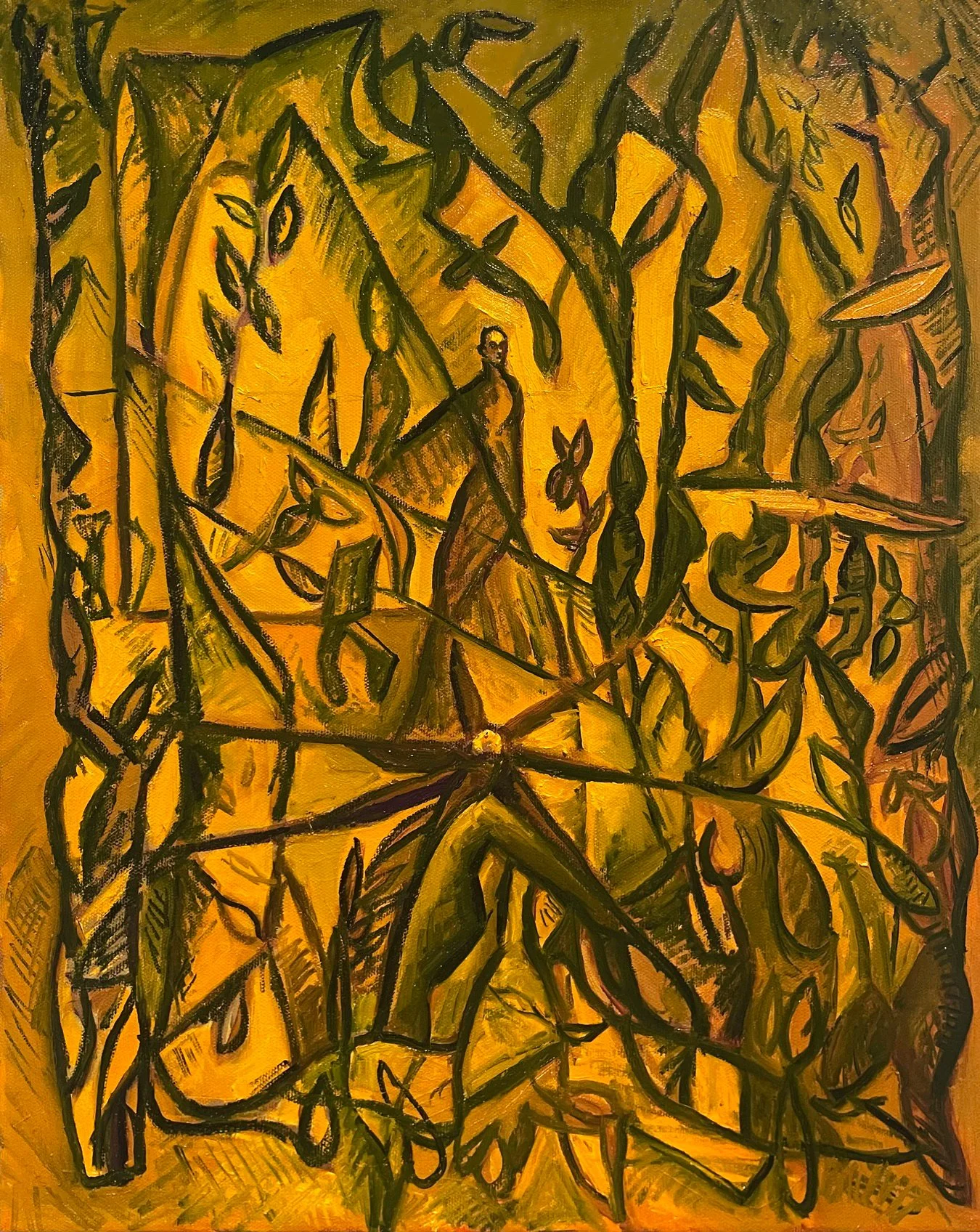 Composition 7/4/2026, 20 x 16 inches, oil on canvas