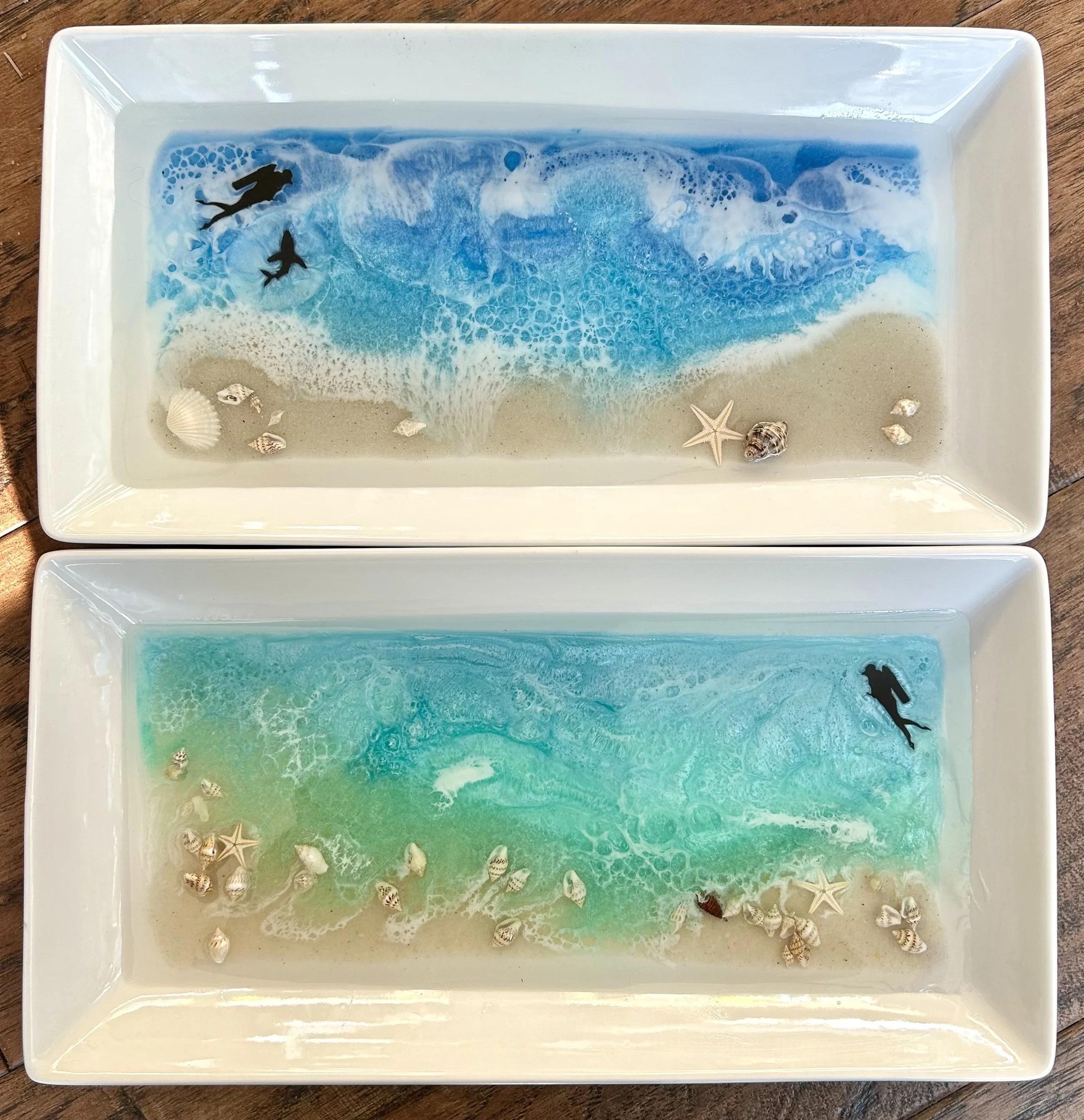 Ocean-Themed Resin Art