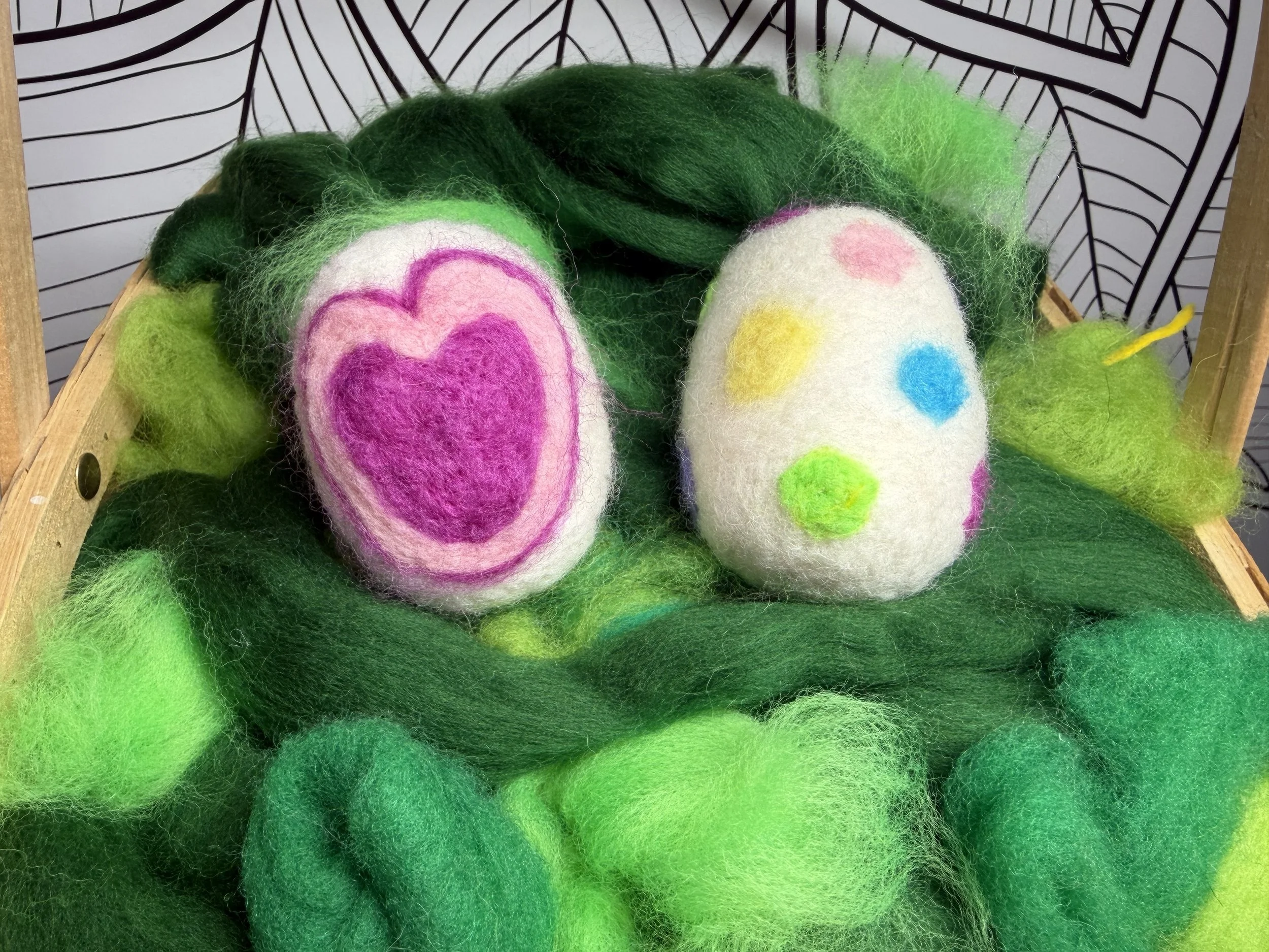 Needle-Felted Easter Eggs